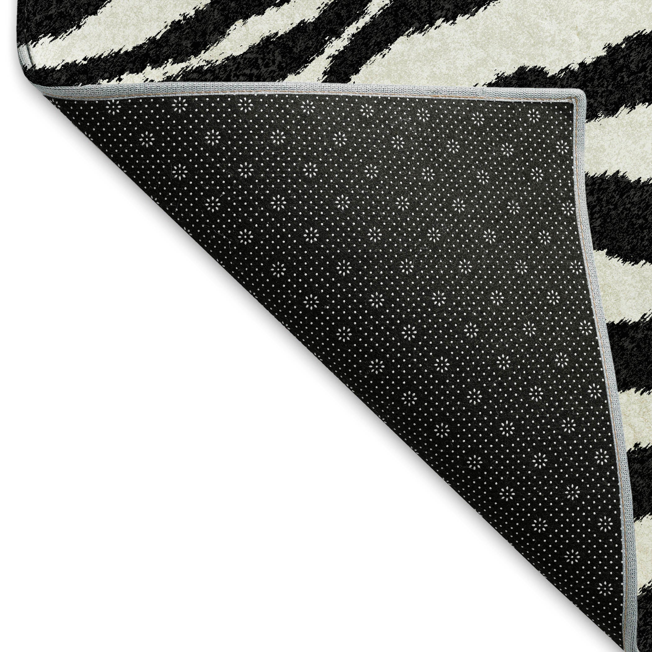 Baku Machine Washable Animal Skin Pattern Pearl Gray Rug 1'8" x 2'6" #shape_Rectangle