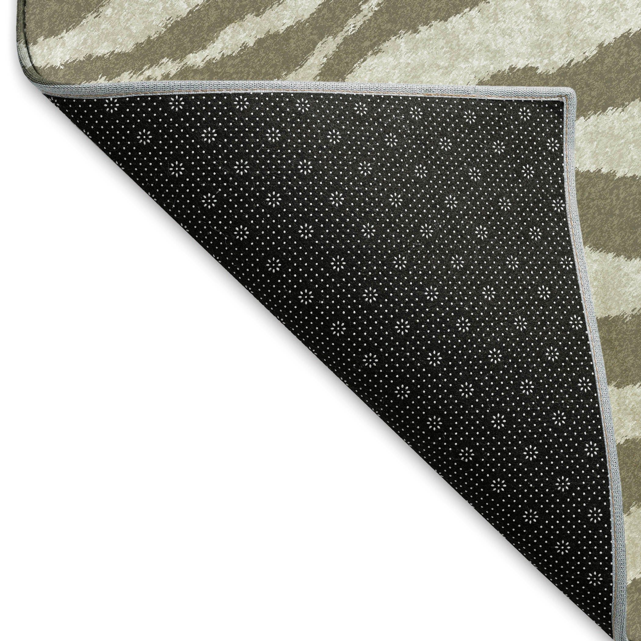 Baku Machine Washable Animal Skin Pattern Taupe Neutral Rug 1'8" x 2'6" #shape_Rectangle