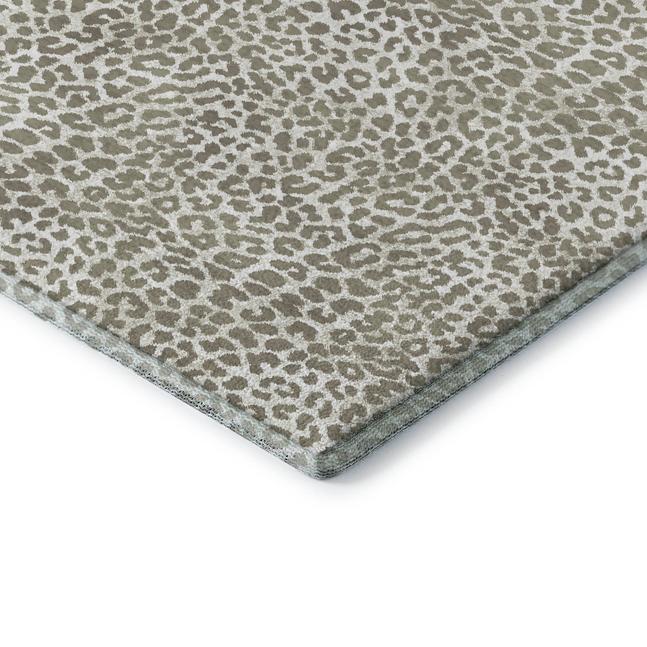 Bogota Machine Washable Animal Skin Pattern Taupe Neutral Rug 1'8" x 2'6" #shape_Rectangle