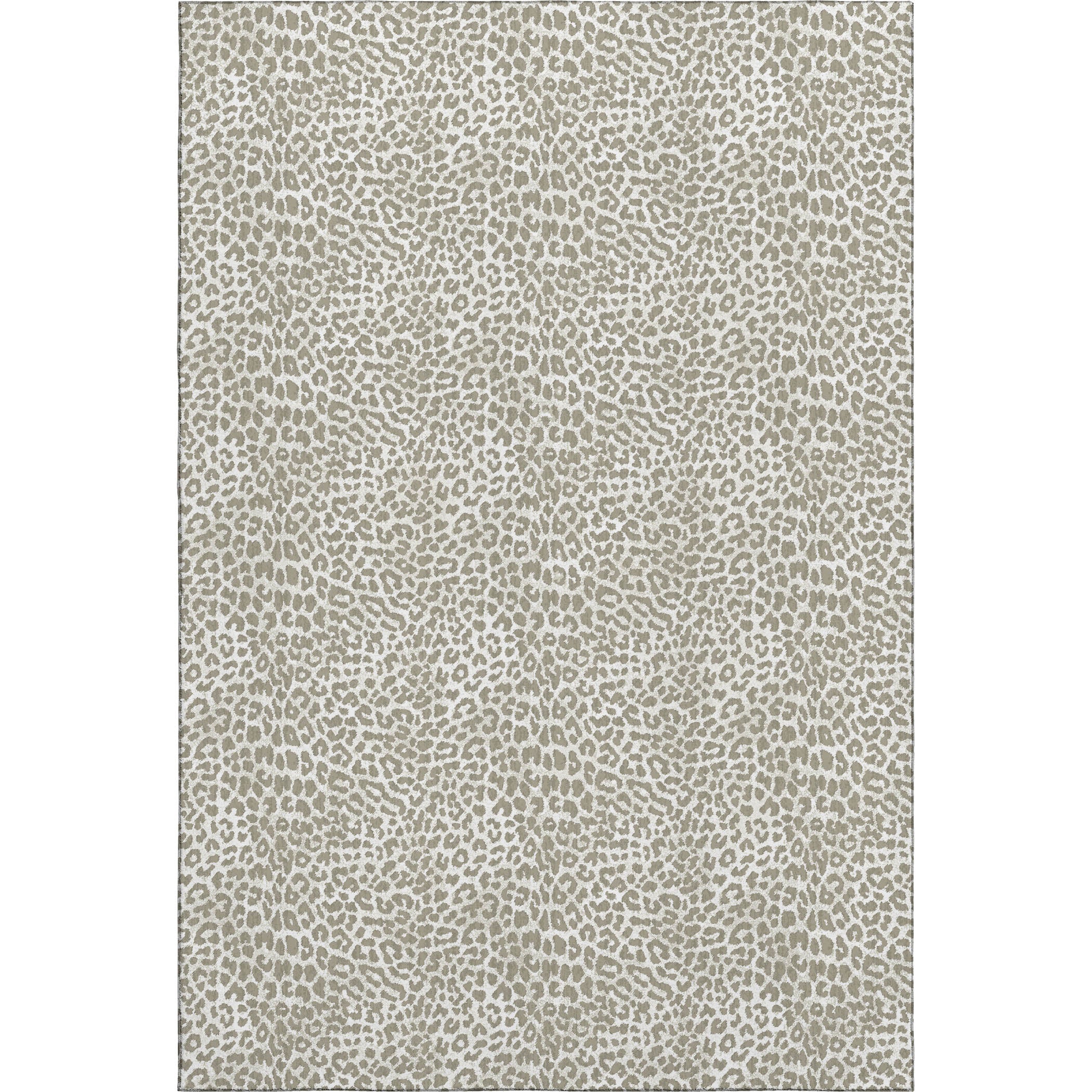 Bogota Machine Washable Animal Skin Pattern Taupe Neutral Rug 2'6" x 3'10" #shape_Rectangle
