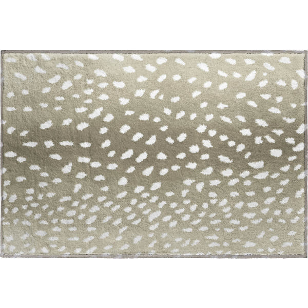 Valletta Machine Washable Animal Skin Pattern Fawn Neutral Rug 1'8" x 2'6"