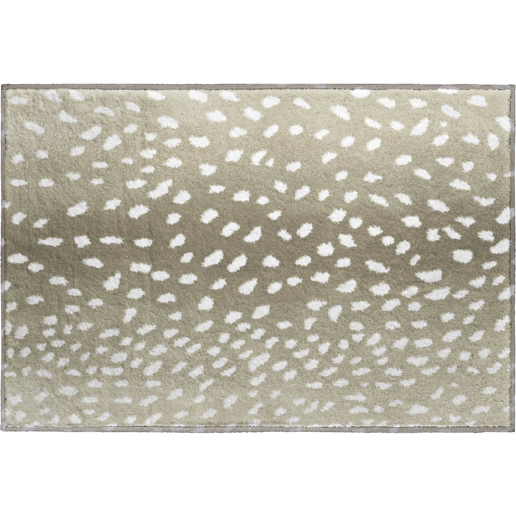 Valletta Machine Washable Animal Skin Pattern Fawn Neutral Rug 1'8" x 2'6" #shape_Rectangle