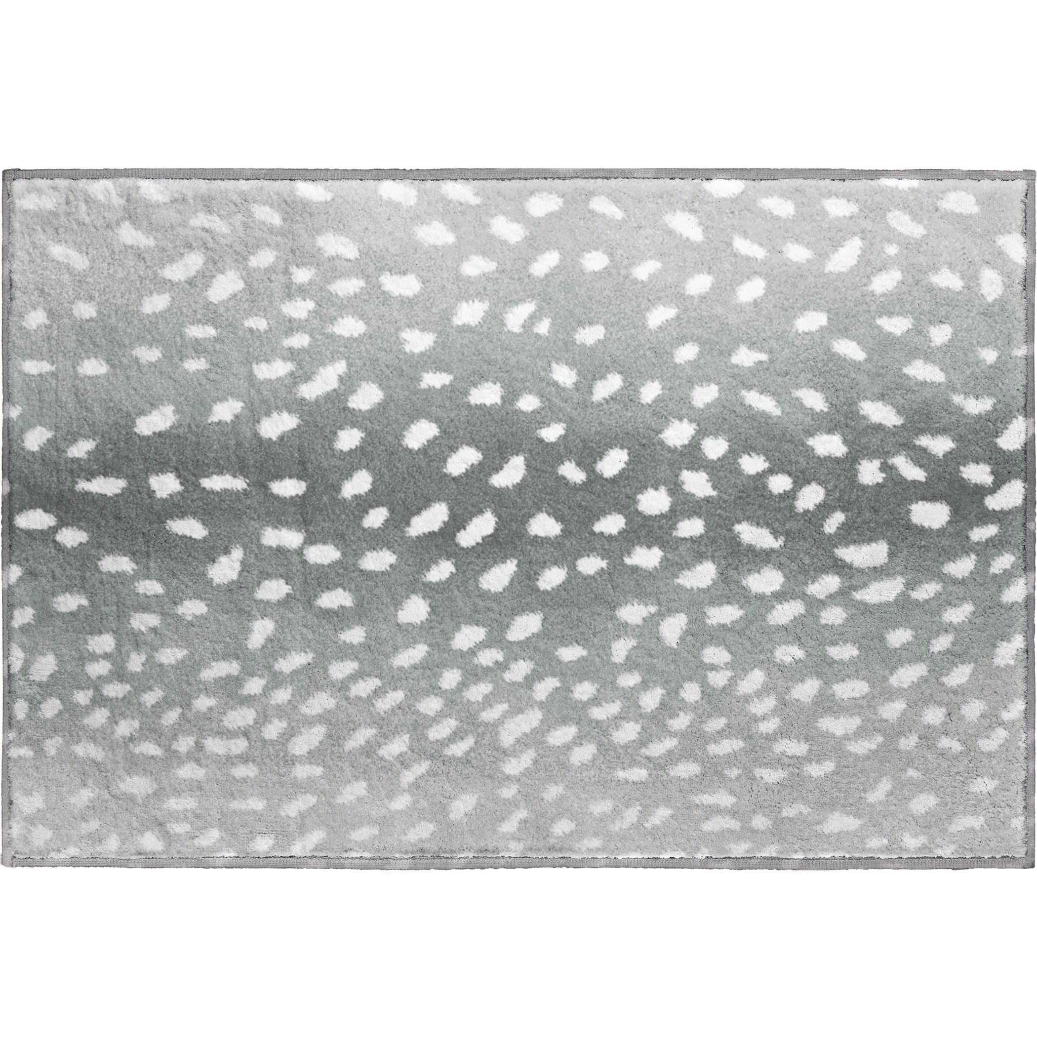 Valletta Machine Washable Animal Skin Pattern Gray Rug 1'8" x 2'6" #shape_Rectangle