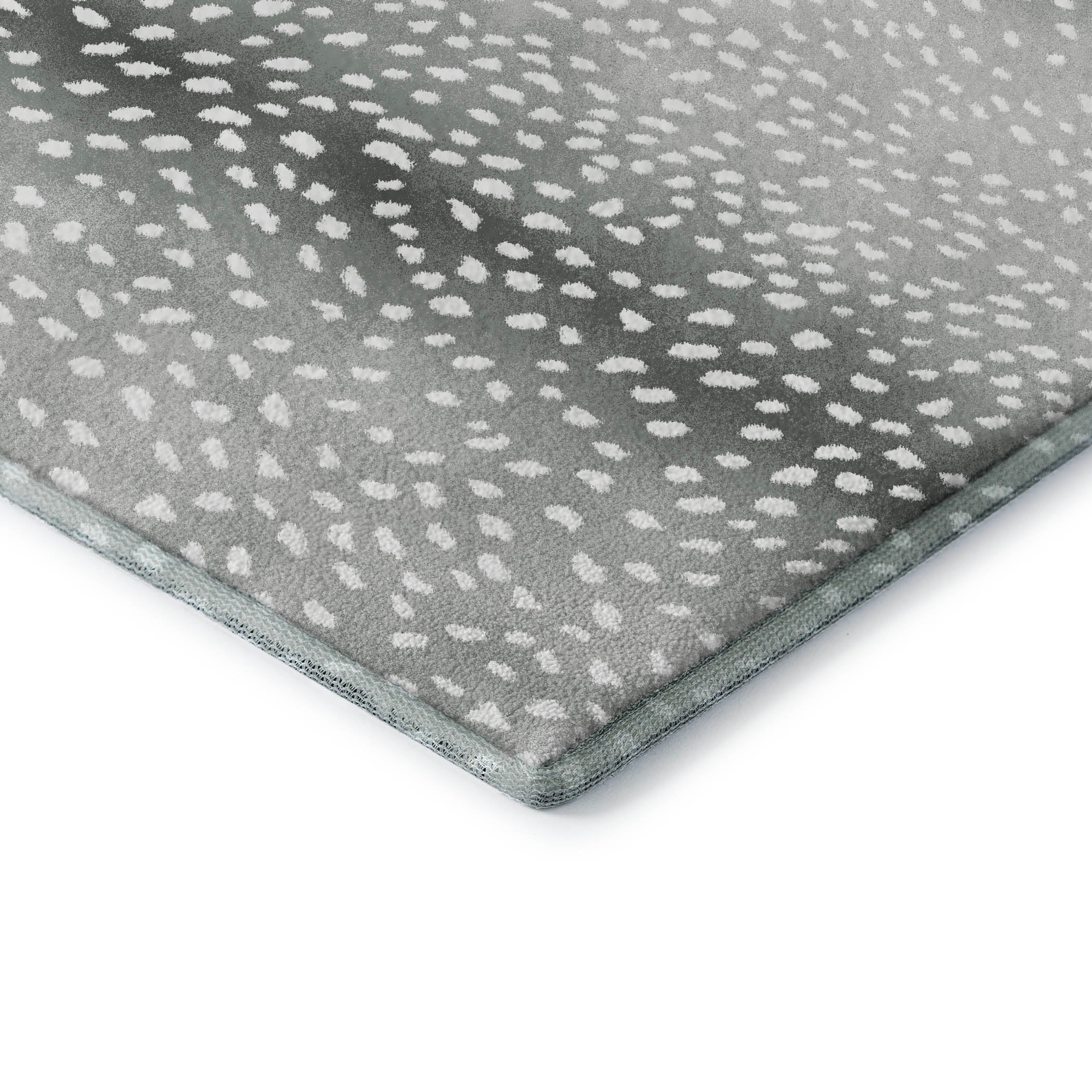 Valletta Machine Washable Animal Skin Pattern Gray Rug 1'8" x 2'6" #shape_Rectangle