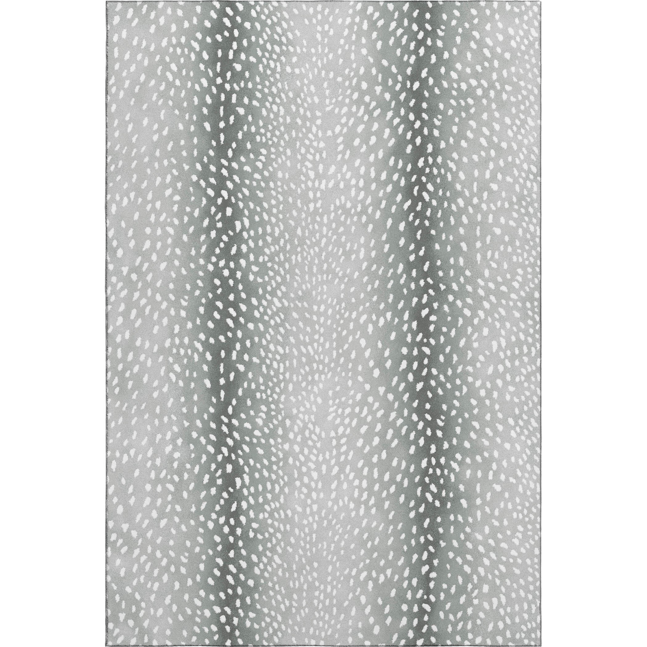 Valletta Machine Washable Animal Skin Pattern Gray Rug 2'6" x 3'10" #shape_Rectangle