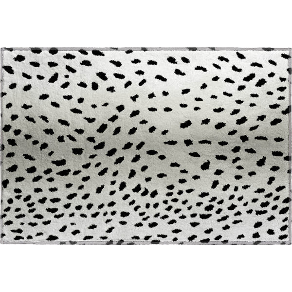 Valletta Machine Washable Animal Skin Pattern Pearl Ivory Rug 1'8" x 2'6"