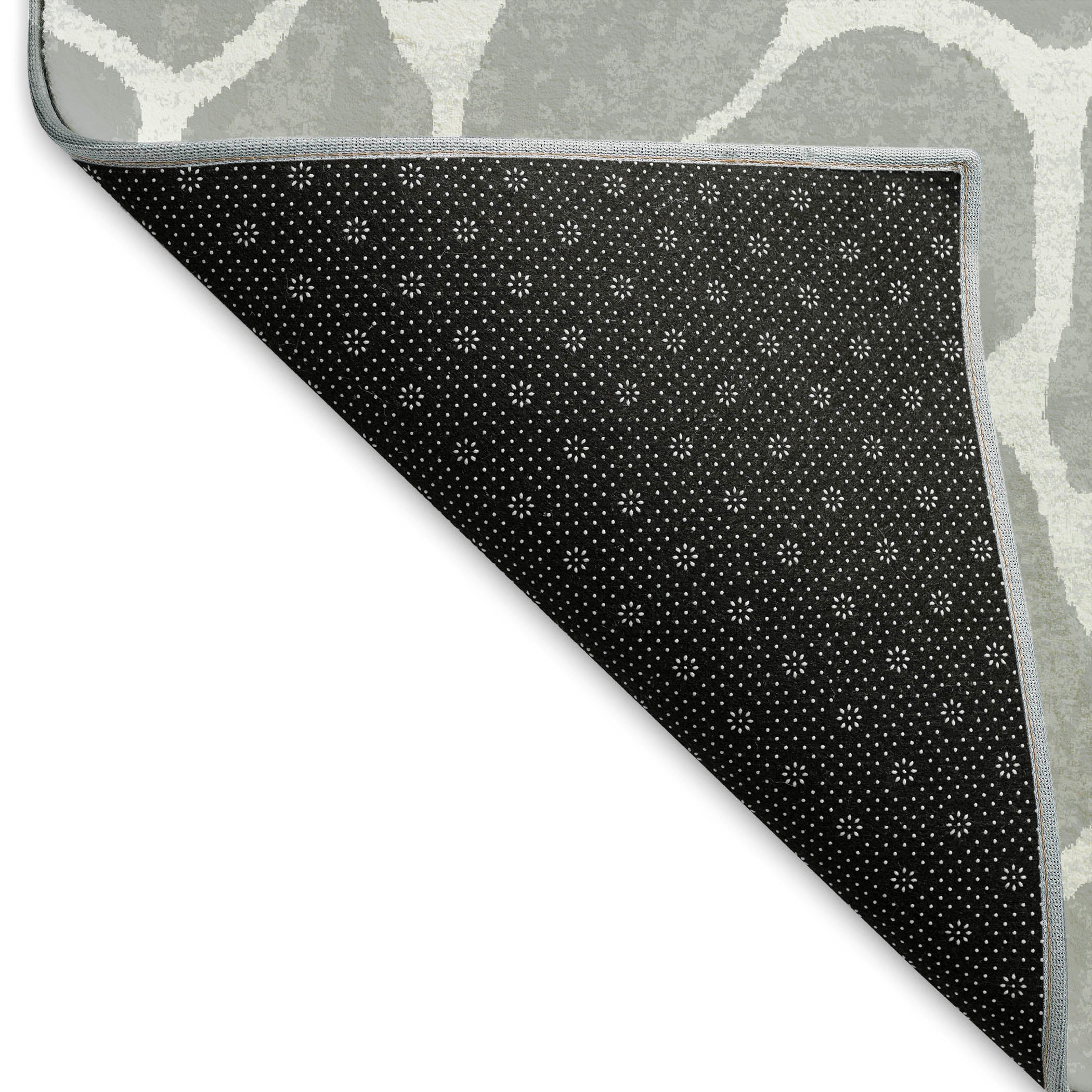 Sintra Machine Washable Animal Skin Pattern Gray Rug 1'8" x 2'6" #shape_Rectangle