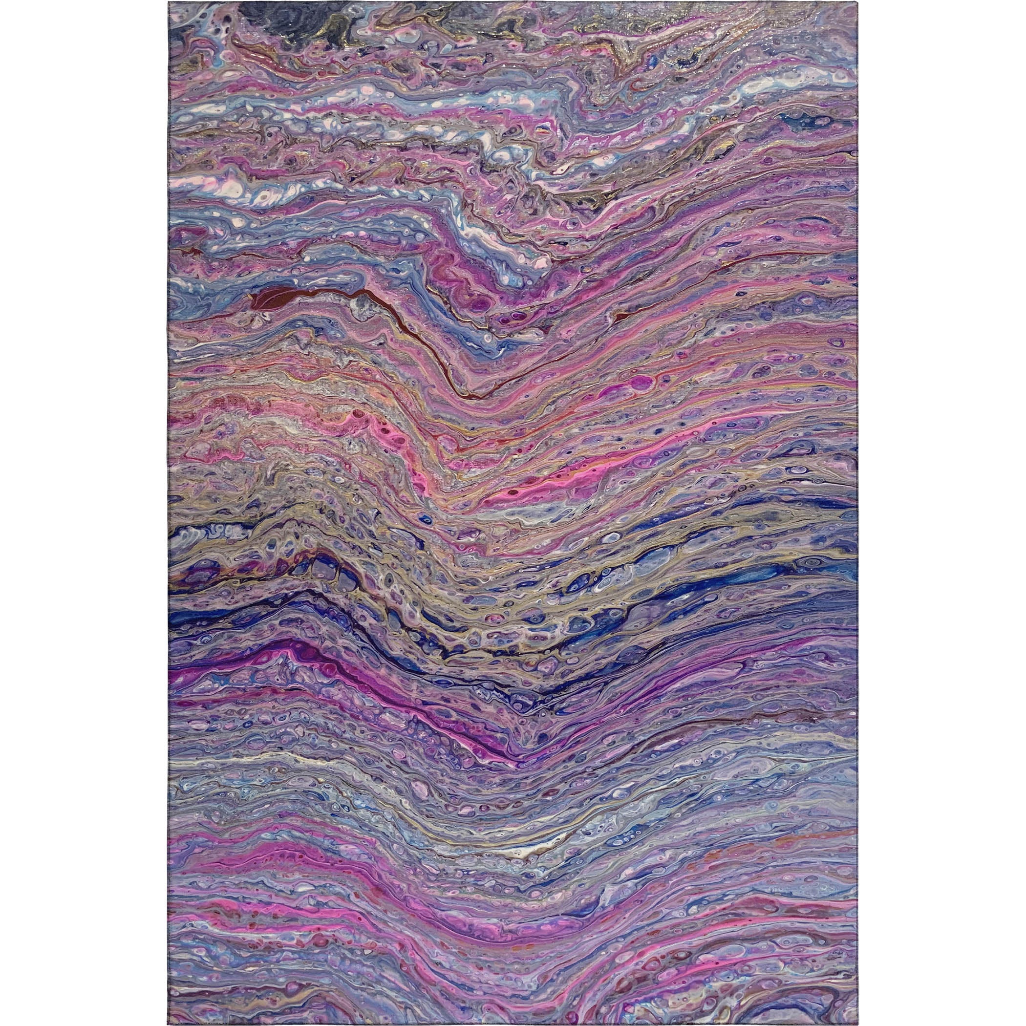 Zanzibar Machine Washable Contemporary Flirt Multi Rug 2'6" x 3'10" #shape_Rectangle