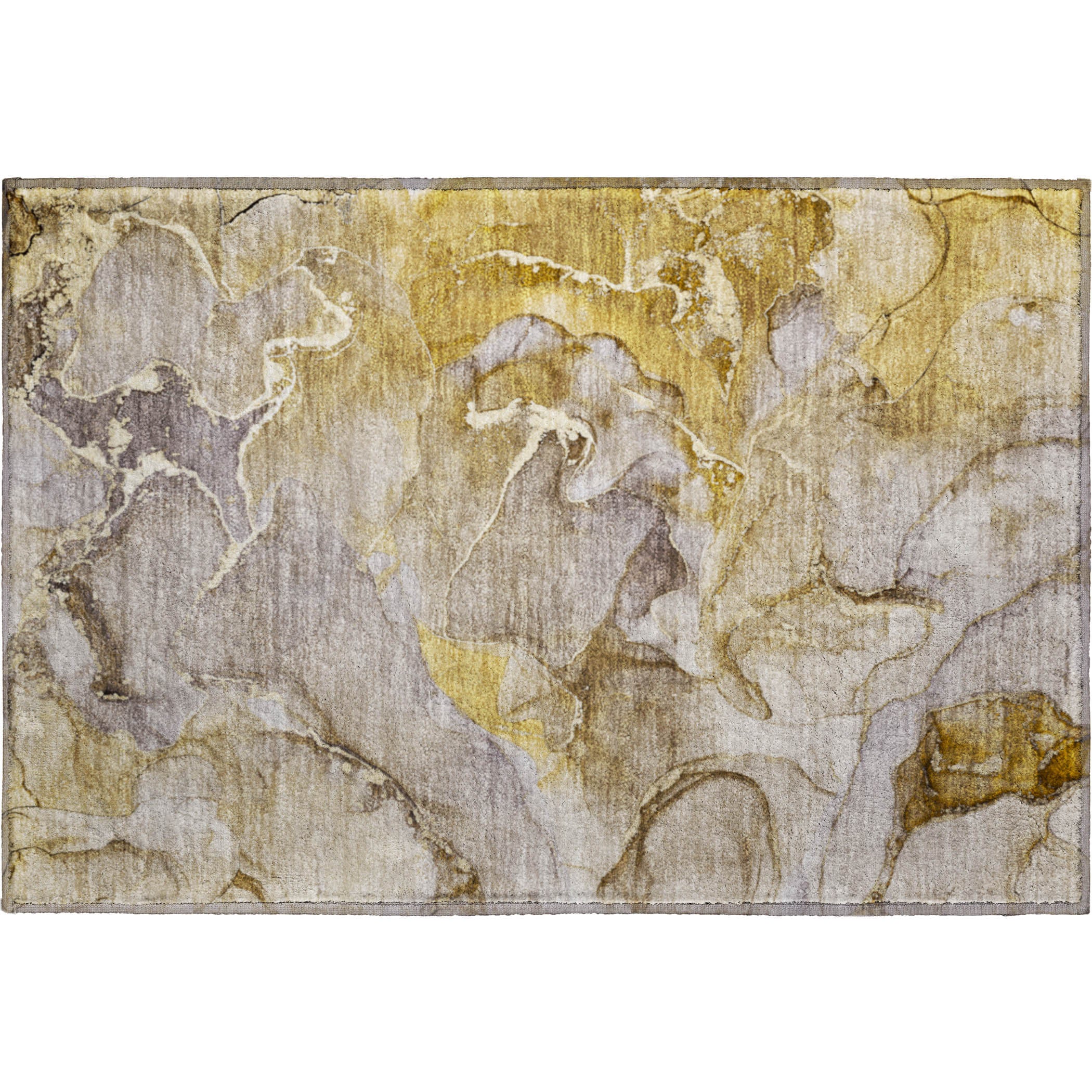 Marrakech Machine Washable Contemporary Taupe Brown Rug 1'8" x 2'6" #shape_Rectangle
