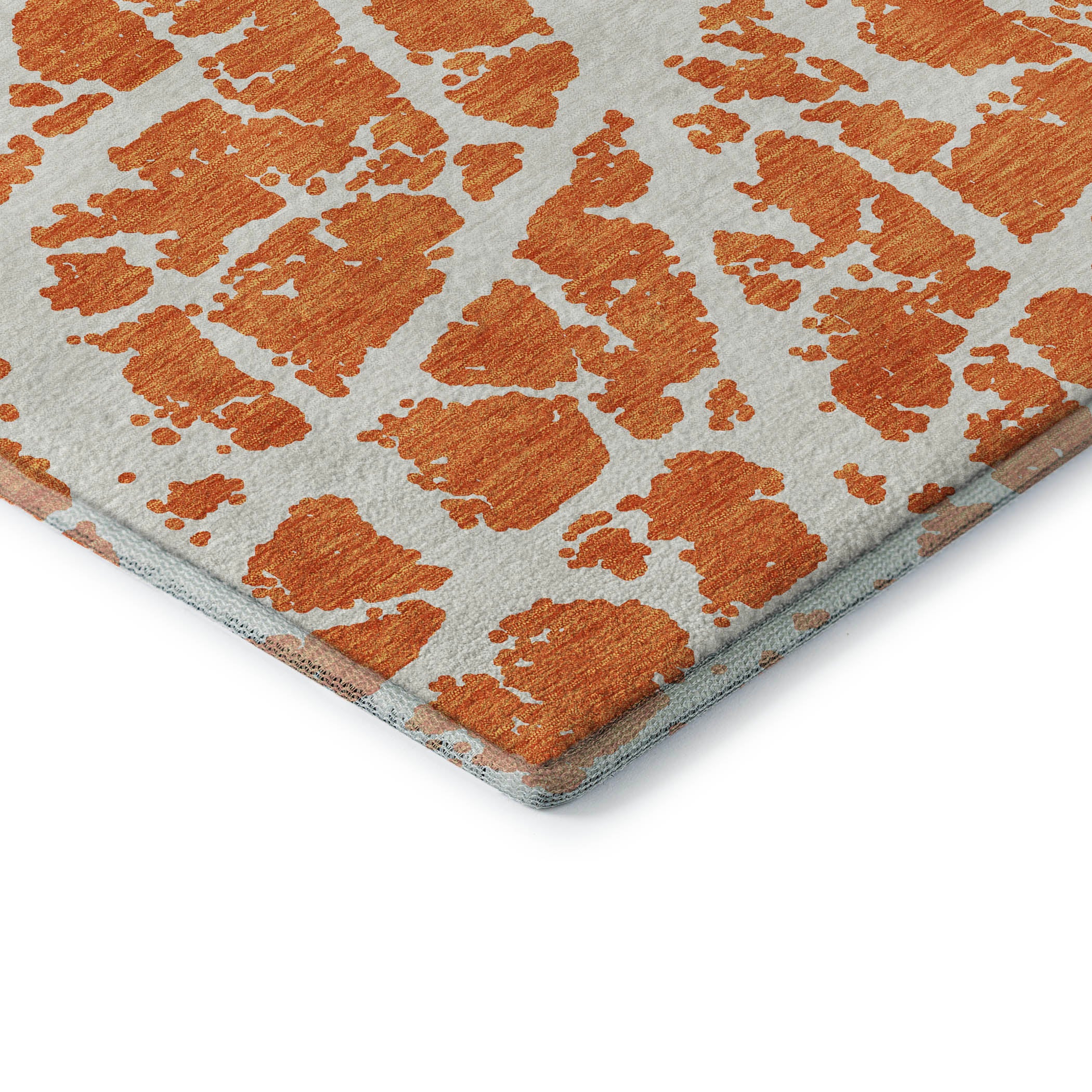 Siena Machine Washable Transitional Orange Rug 1'8" x 2'6" #shape_Rectangle