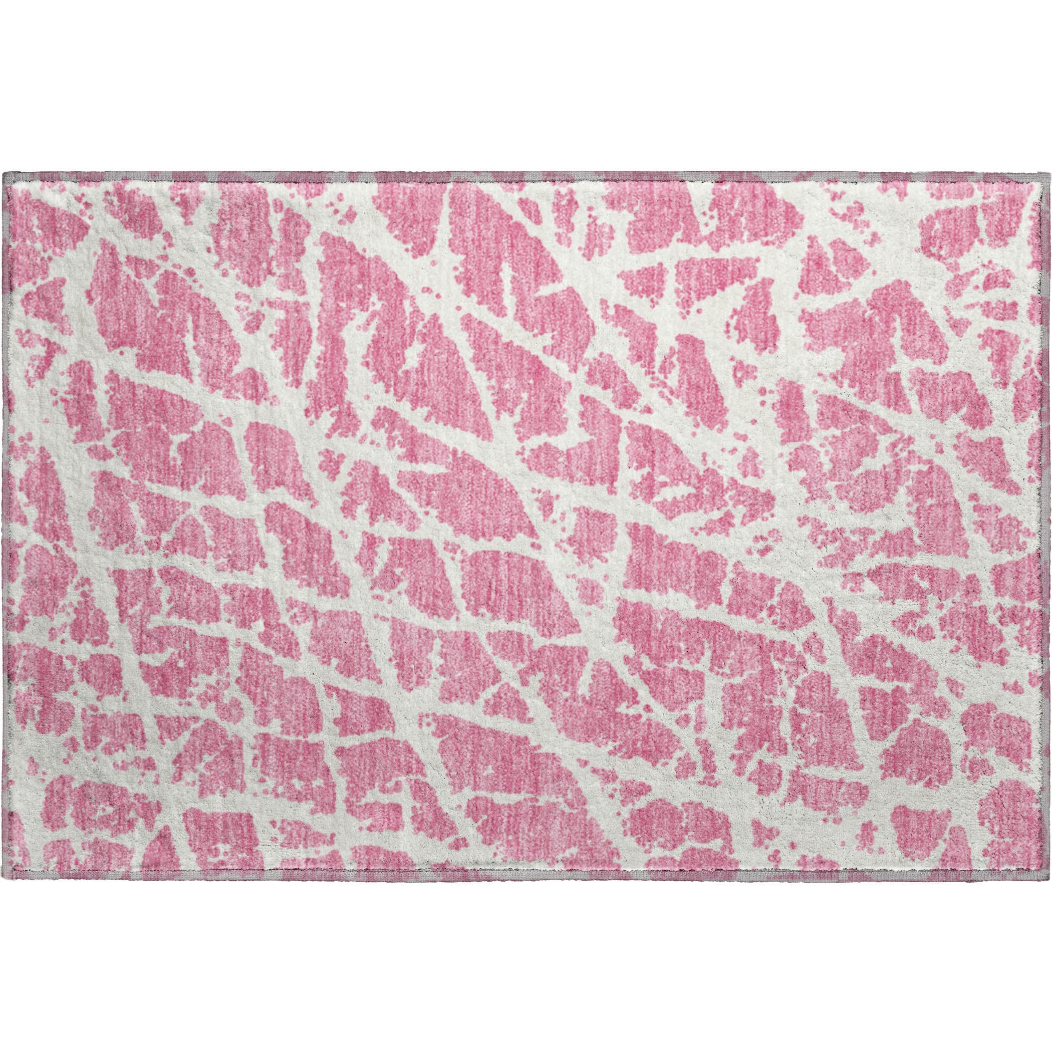 Siena Machine Washable Transitional Pink Rug 1'8" x 2'6" #shape_Rectangle