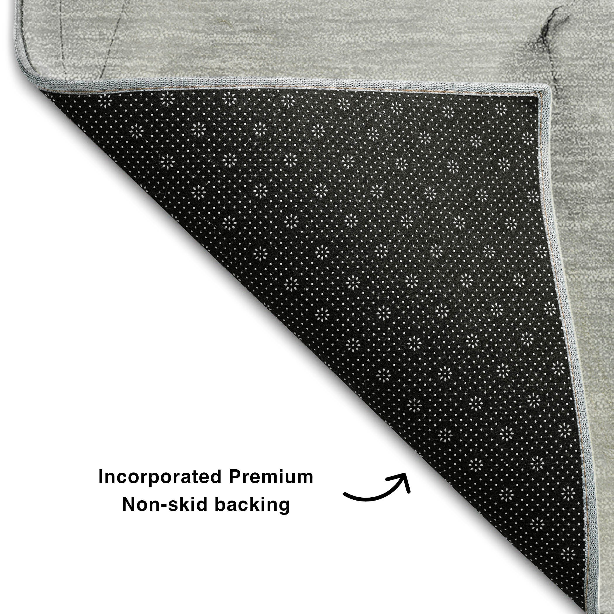 Valletta Machine Washable Transitional Gray Rug 1'8" x 2'6" #shape_Rectangle
