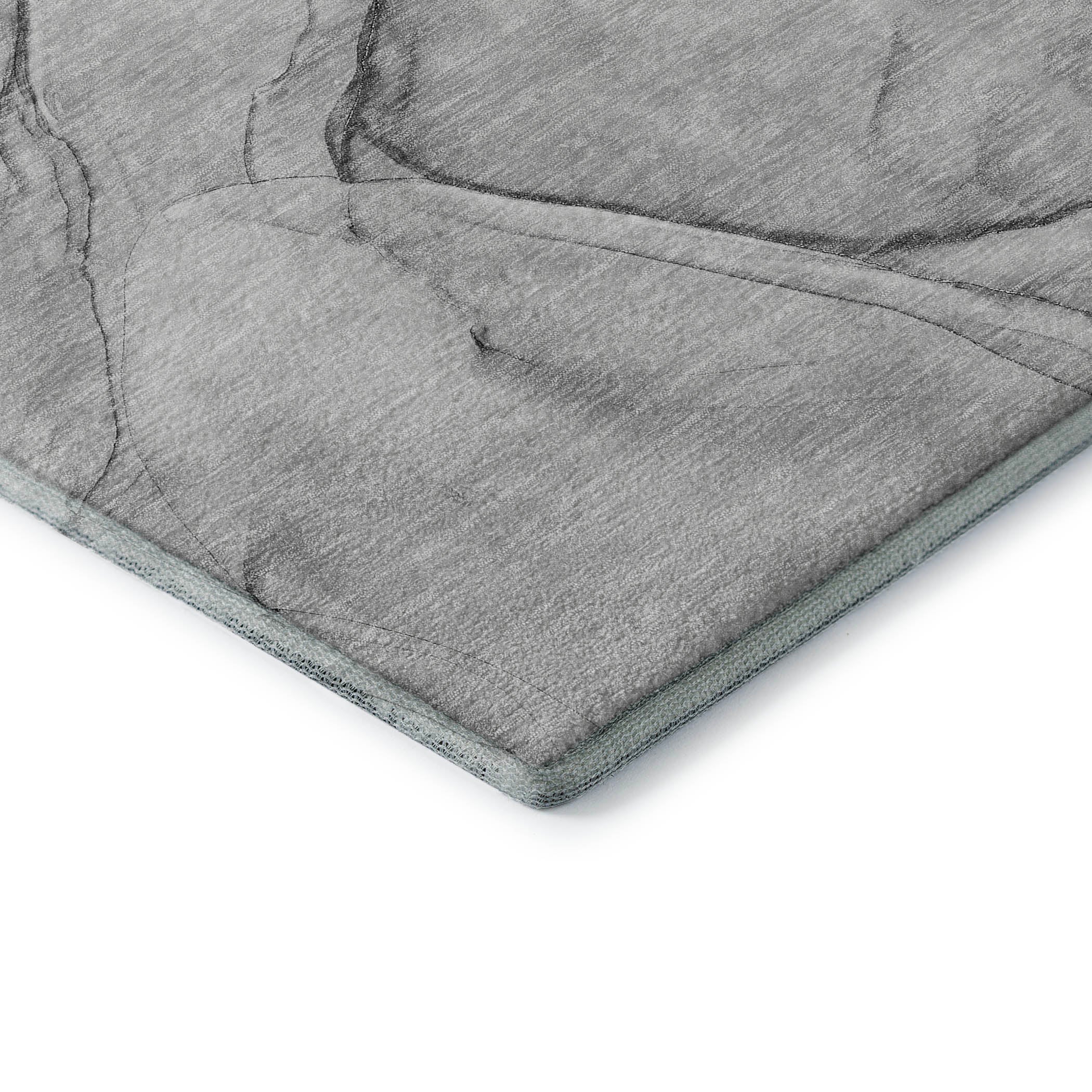 Valletta Machine Washable Transitional Gray Rug 1'8" x 2'6" #shape_Rectangle