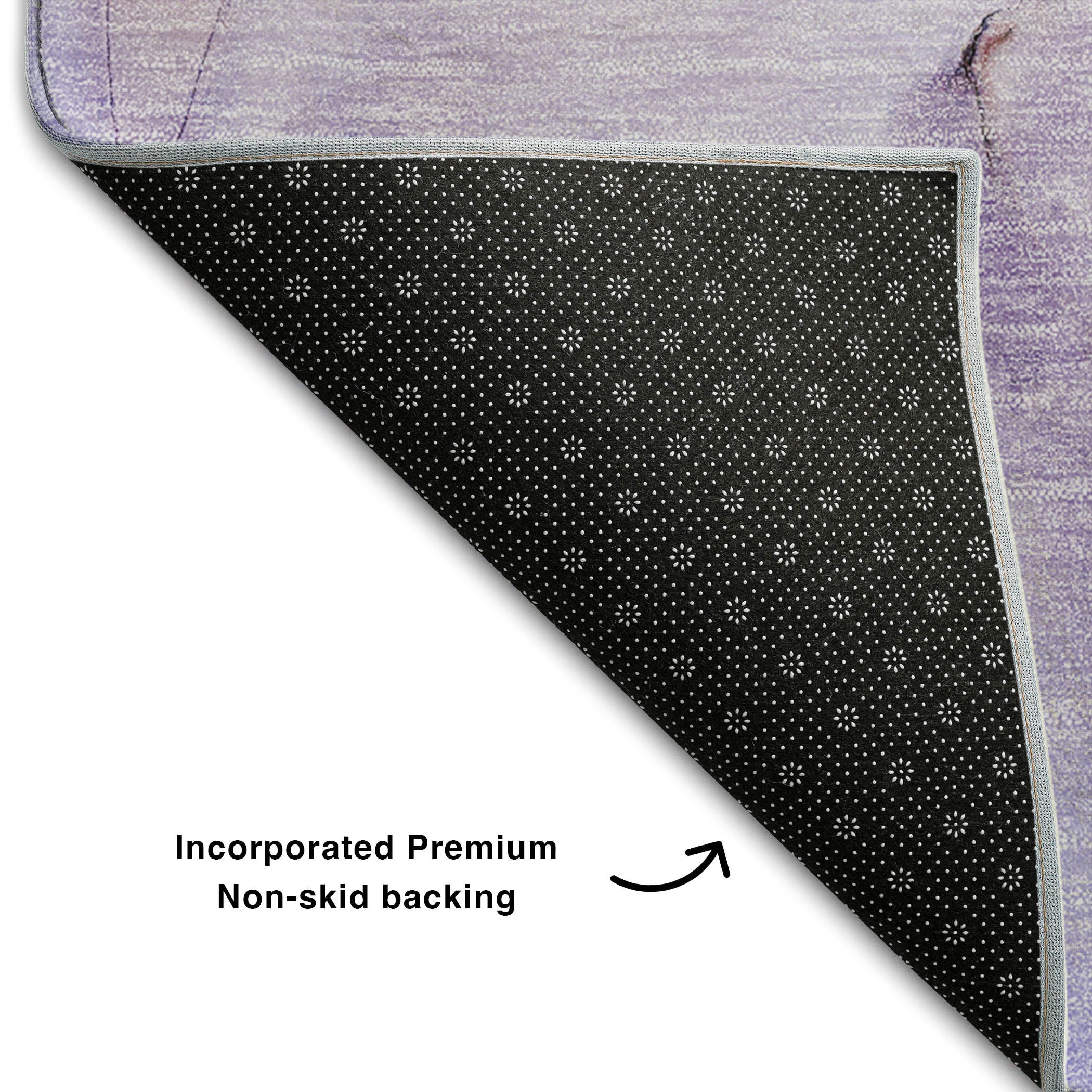 Valletta Machine Washable Transitional Purple Rug 1'8" x 2'6" #shape_Rectangle