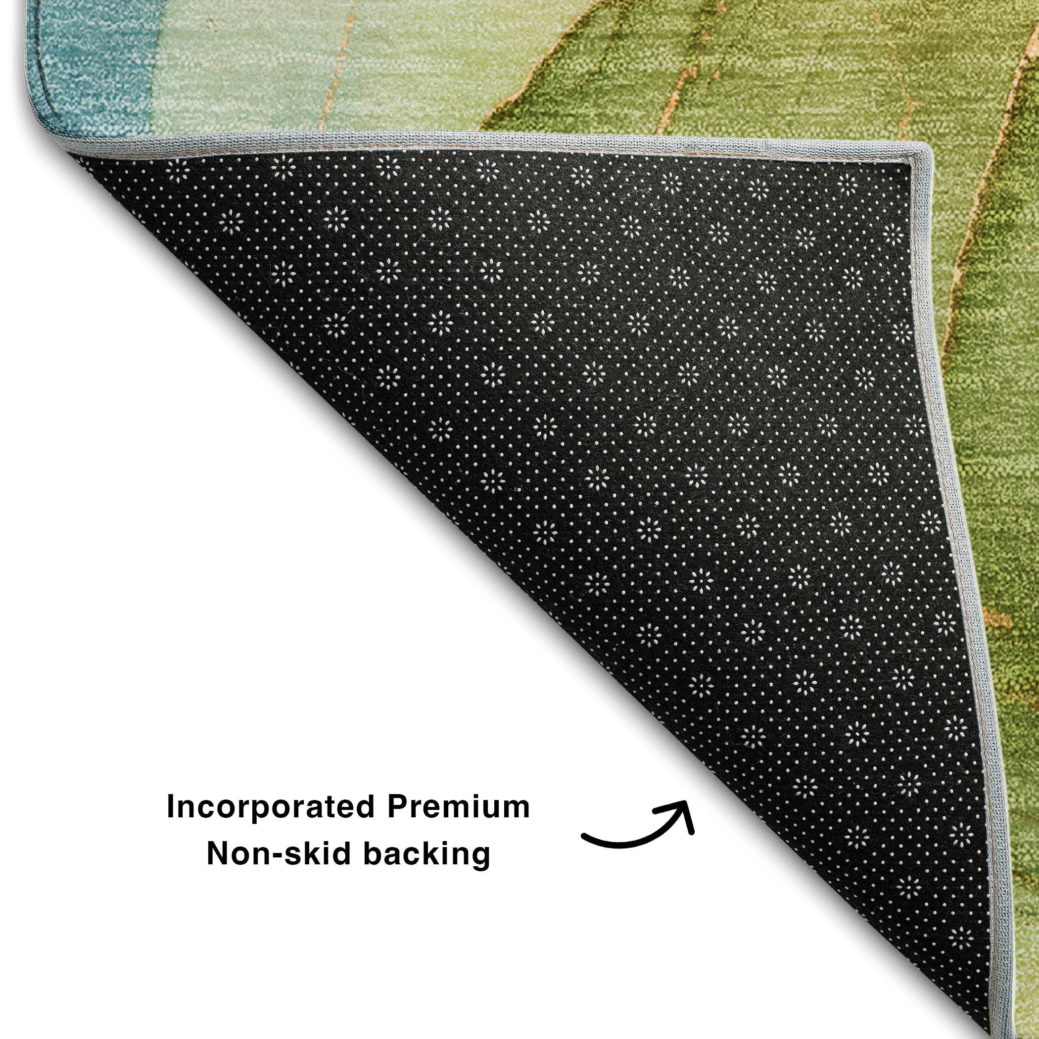 Chiang Mai Machine Washable Transitional Blue Rug 1'8" x 2'6" #shape_Rectangle