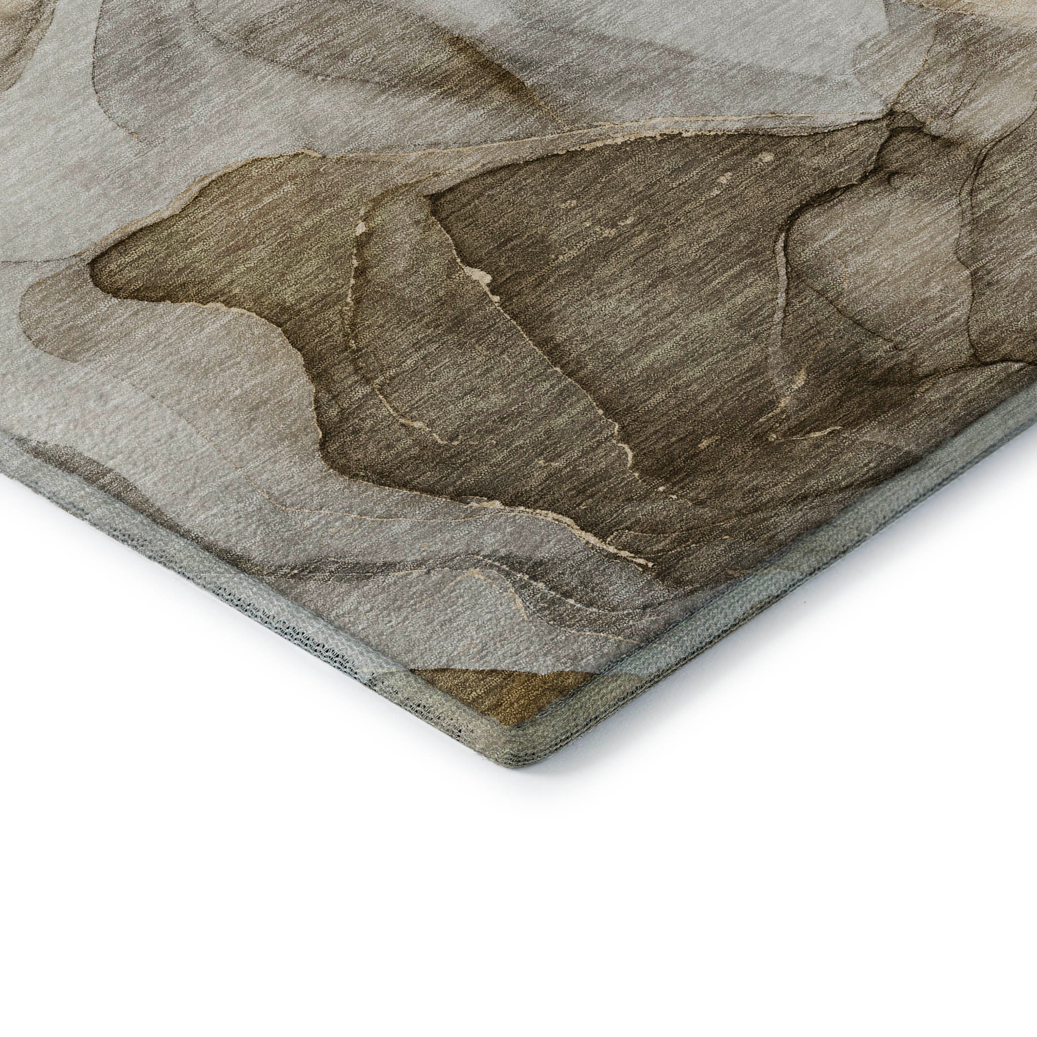 Chiang Mai Machine Washable Transitional Brown Rug 1'8" x 2'6" #shape_Rectangle