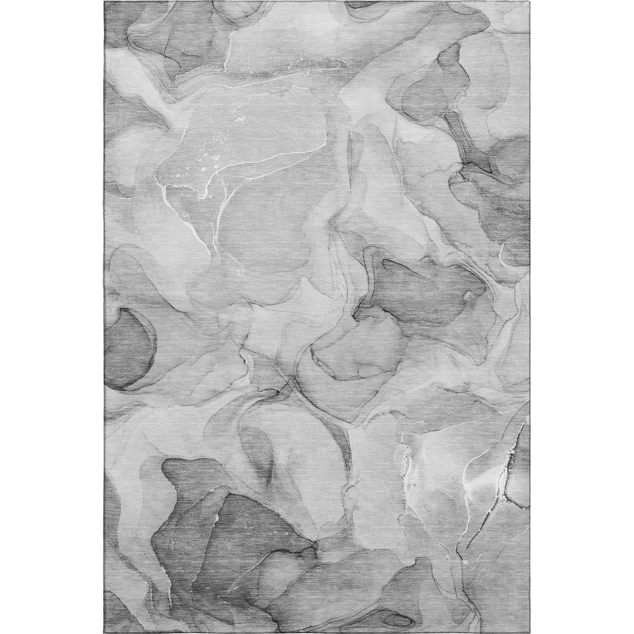 Chiang Mai Machine Washable Transitional Gray Rug 2'6" x 3'10" #shape_Rectangle