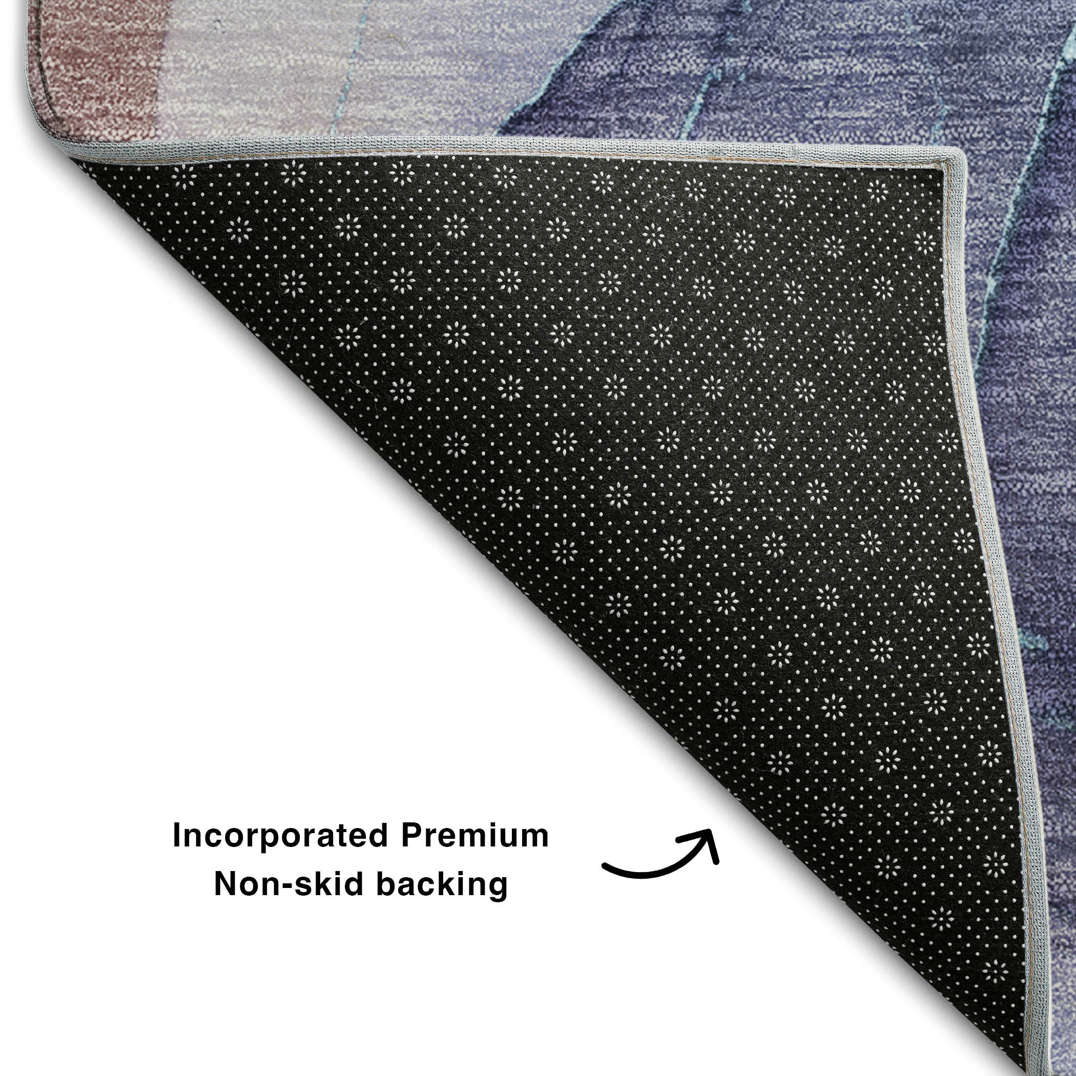 Chiang Mai Machine Washable Transitional Navy Blue Rug 1'8" x 2'6" #shape_Rectangle