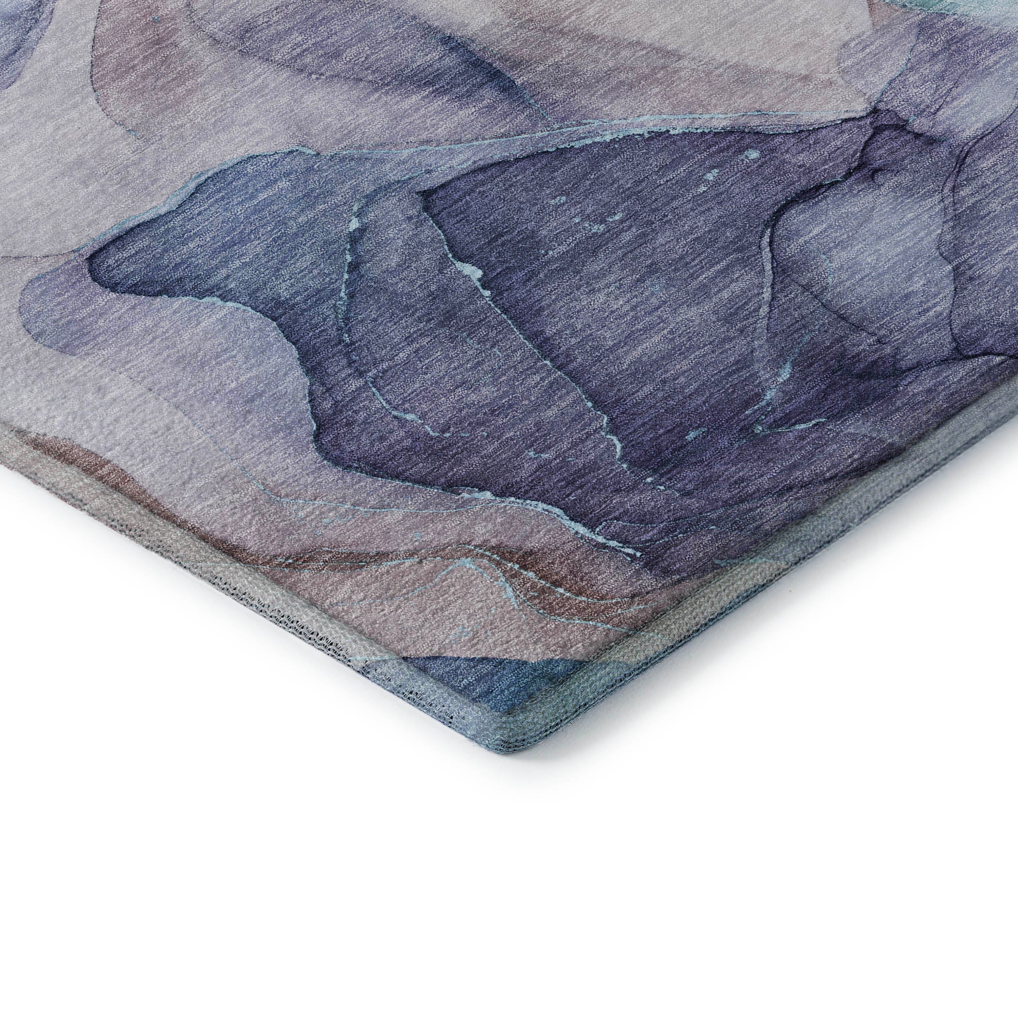Chiang Mai Machine Washable Transitional Navy Blue Rug 1'8" x 2'6" #shape_Rectangle