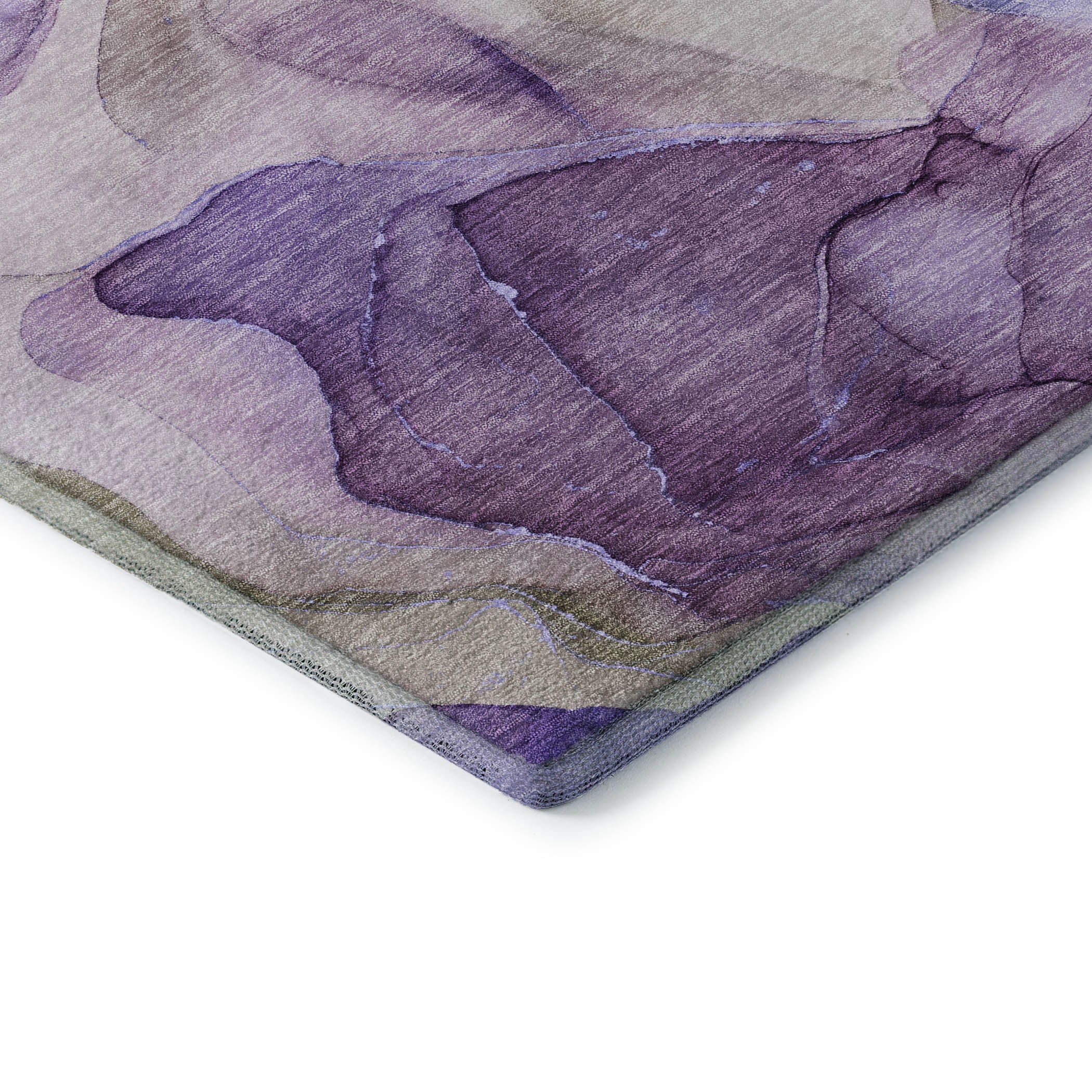 Chiang Mai Machine Washable Transitional Purple Rug 1'8" x 2'6" #shape_Rectangle