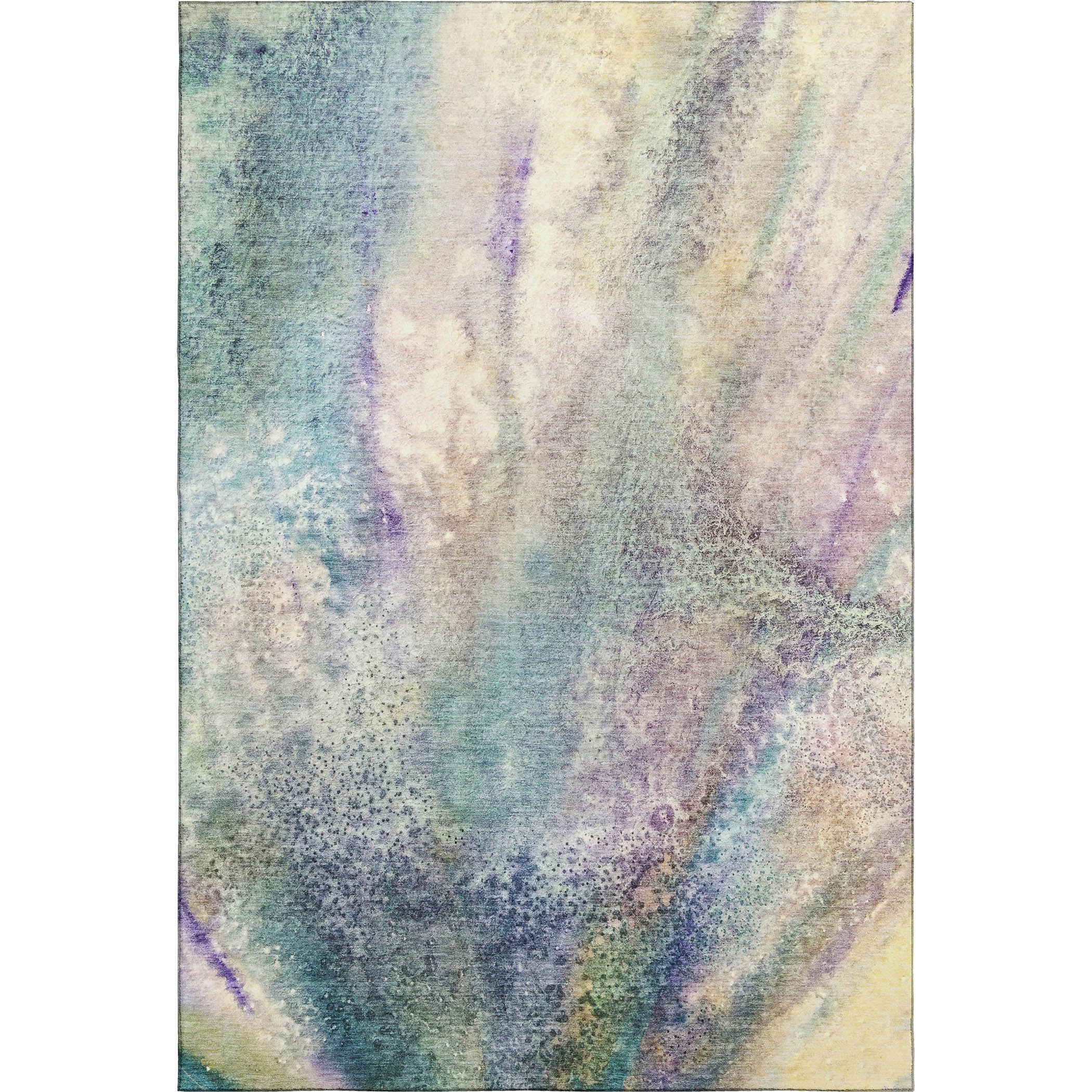 Athens Machine Washable Contemporary Blue Rug 2'6" x 3'10" #shape_Rectangle