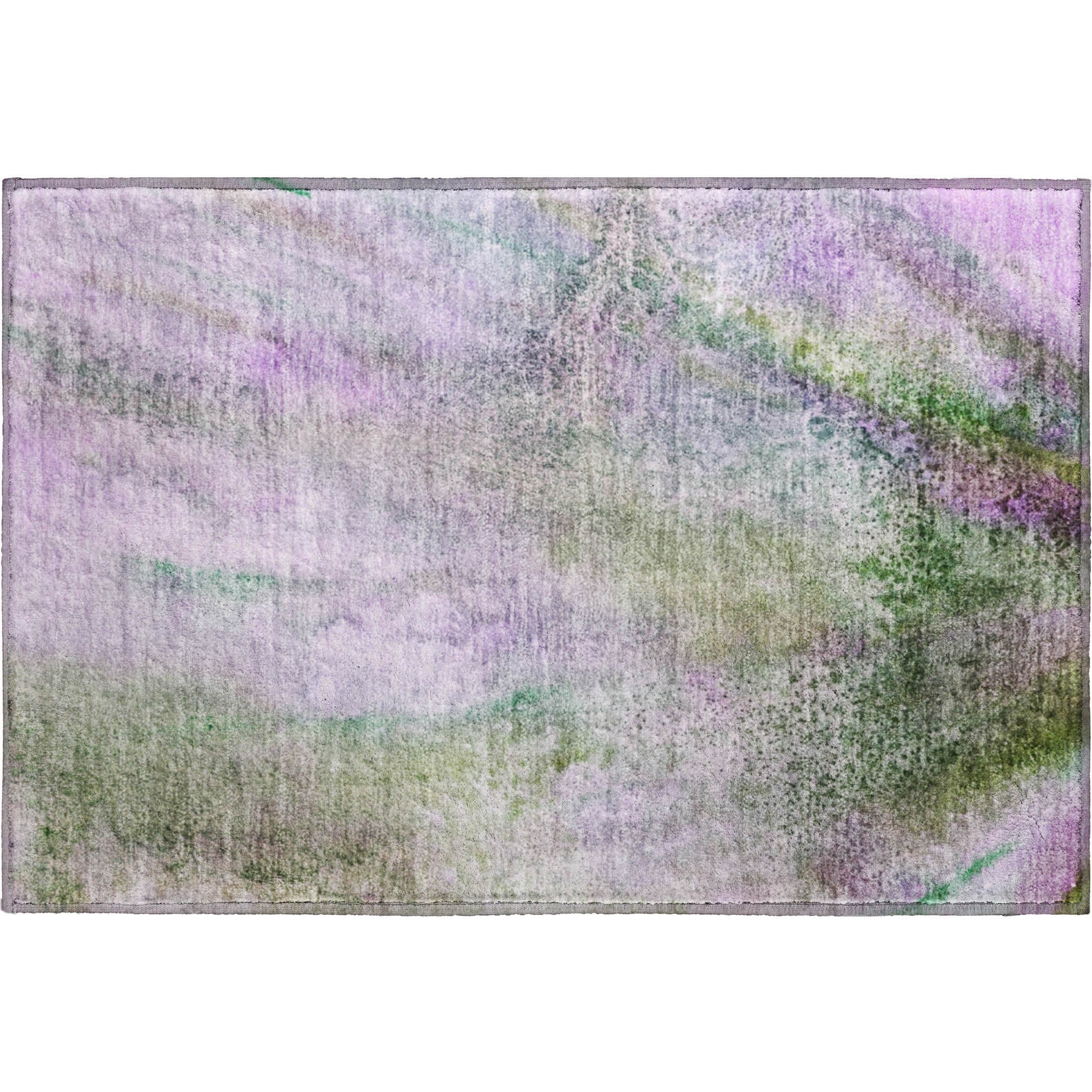 Athens Machine Washable Contemporary Purple Rug 1'8" x 2'6" #shape_Rectangle