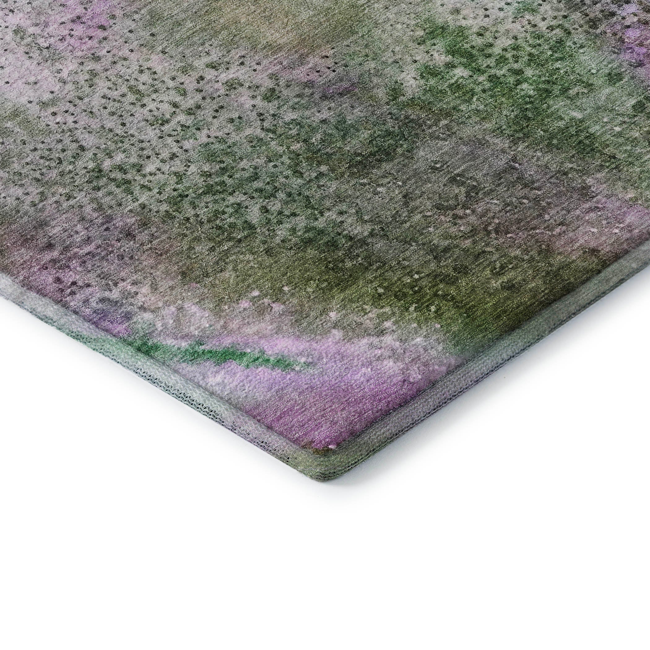 Athens Machine Washable Contemporary Purple Rug 1'8" x 2'6" #shape_Rectangle