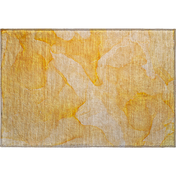 Lima Machine Washable Transitional Orange Rug 1'8" x 2'6"
