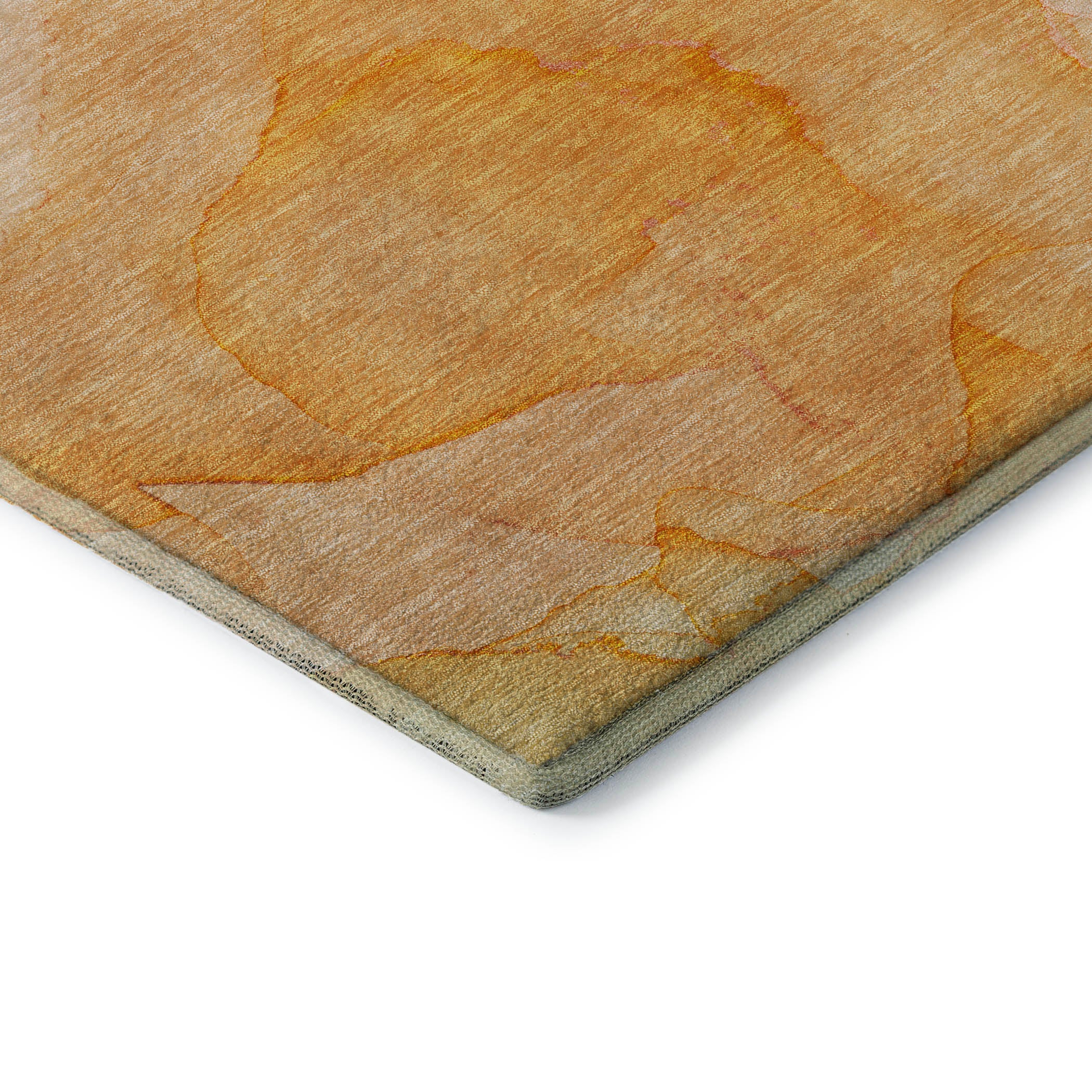 Lima Machine Washable Transitional Orange Rug 1'8" x 2'6" #shape_Rectangle