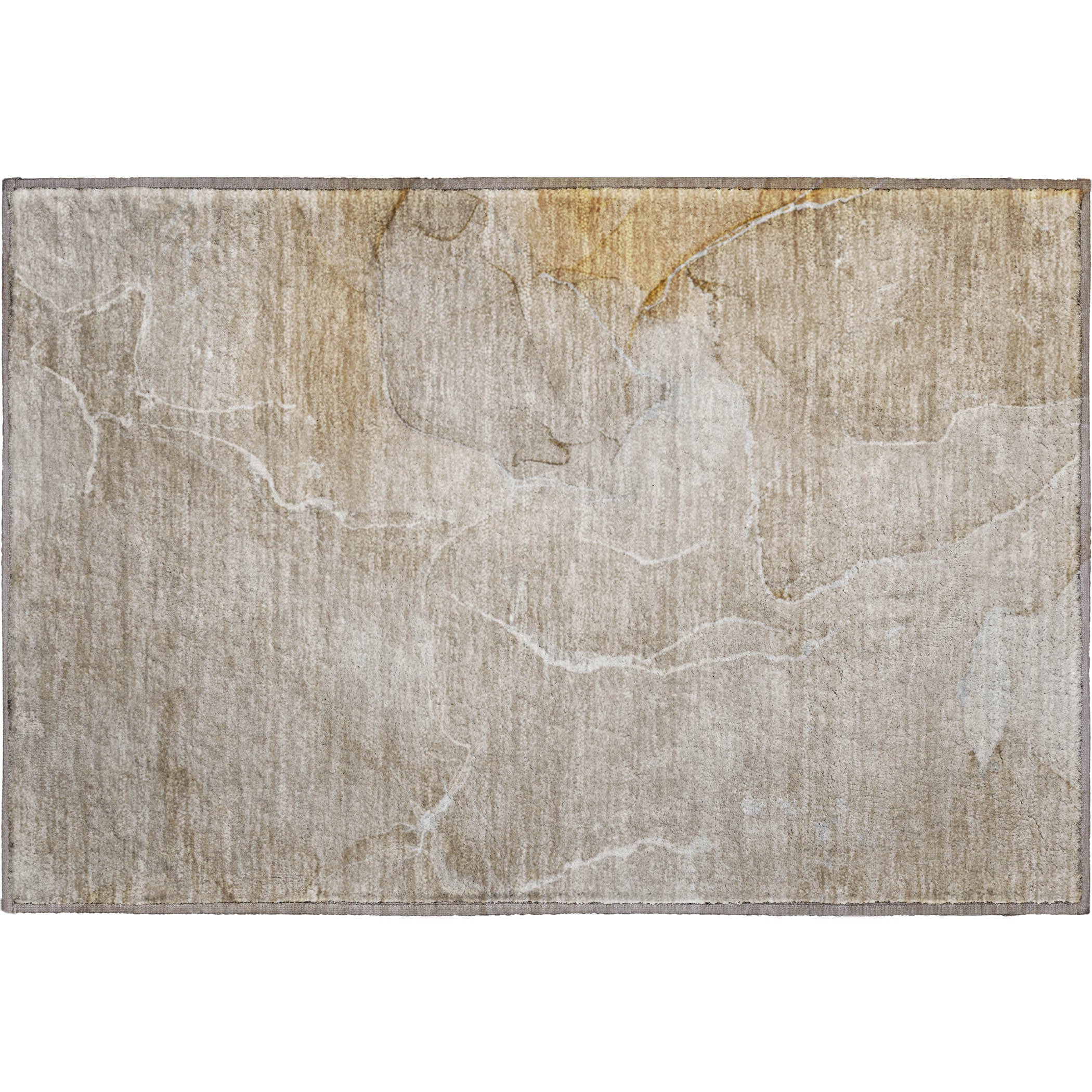 Cairo Machine Washable Transitional Beige Brown Rug 1'8" x 2'6" #shape_Rectangle