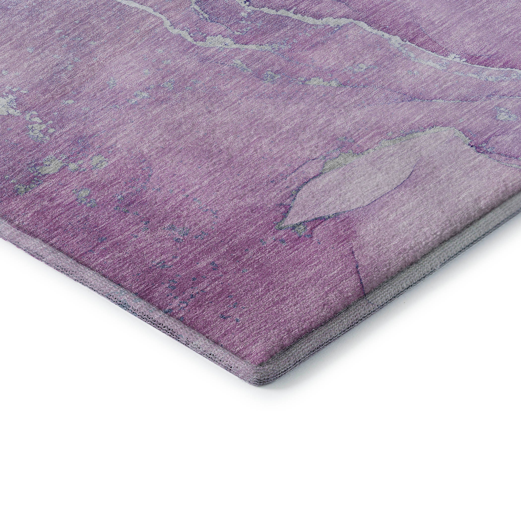 Cairo Machine Washable Transitional Purple Rug 1'8" x 2'6" #shape_Rectangle