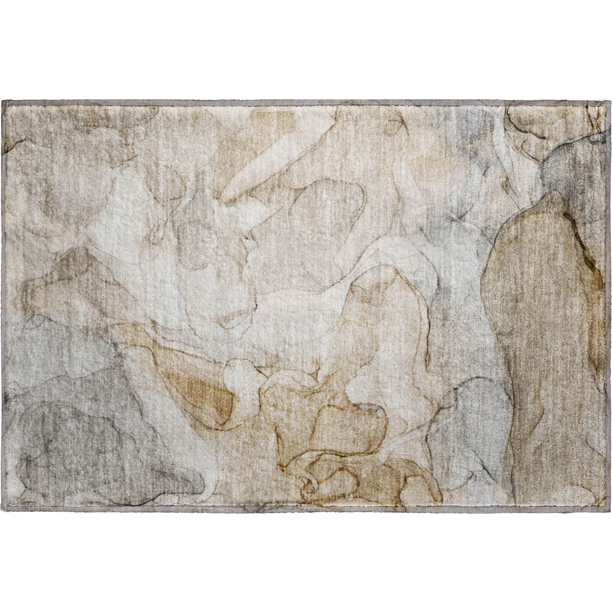 Jaipur Machine Washable Transitional Beige Brown Rug 1'8" x 2'6" #shape_Rectangle