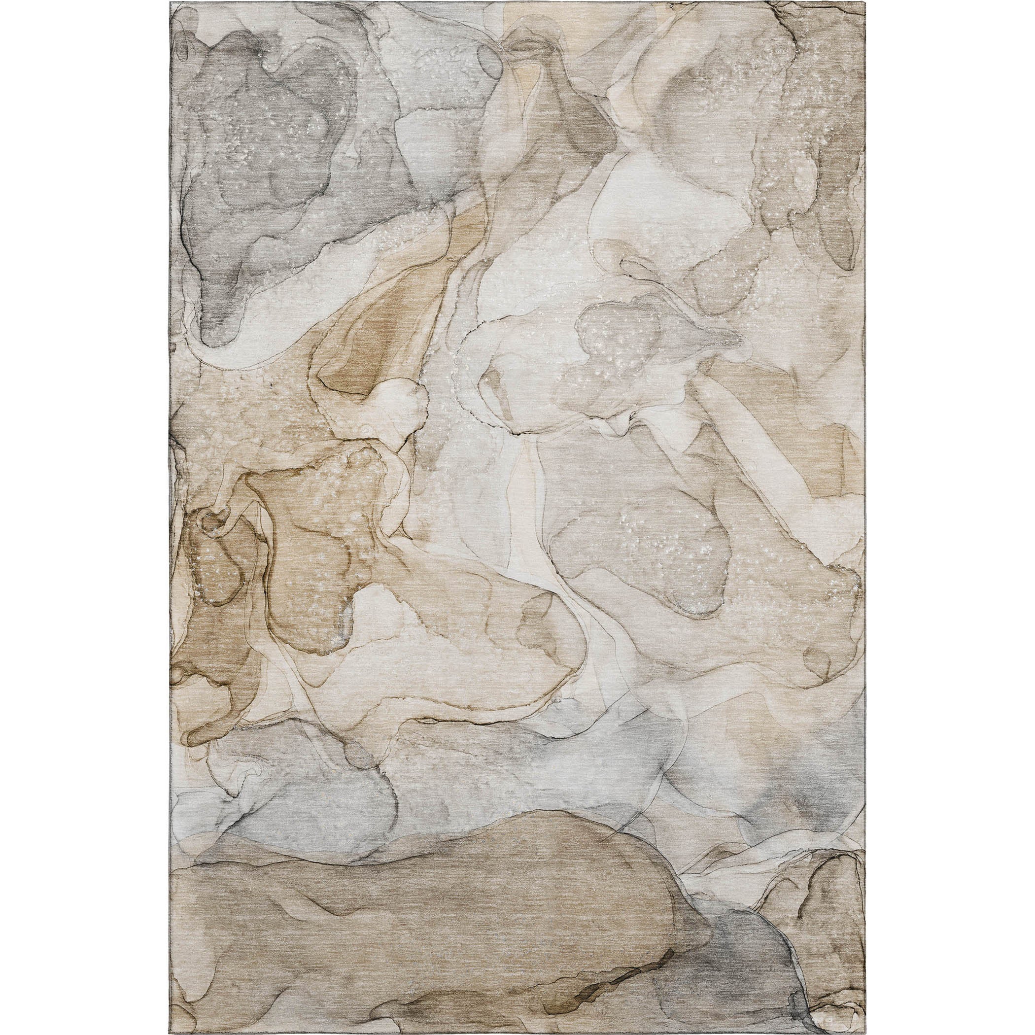 Jaipur Machine Washable Transitional Beige Brown Rug 2'6" x 3'10" #shape_Rectangle