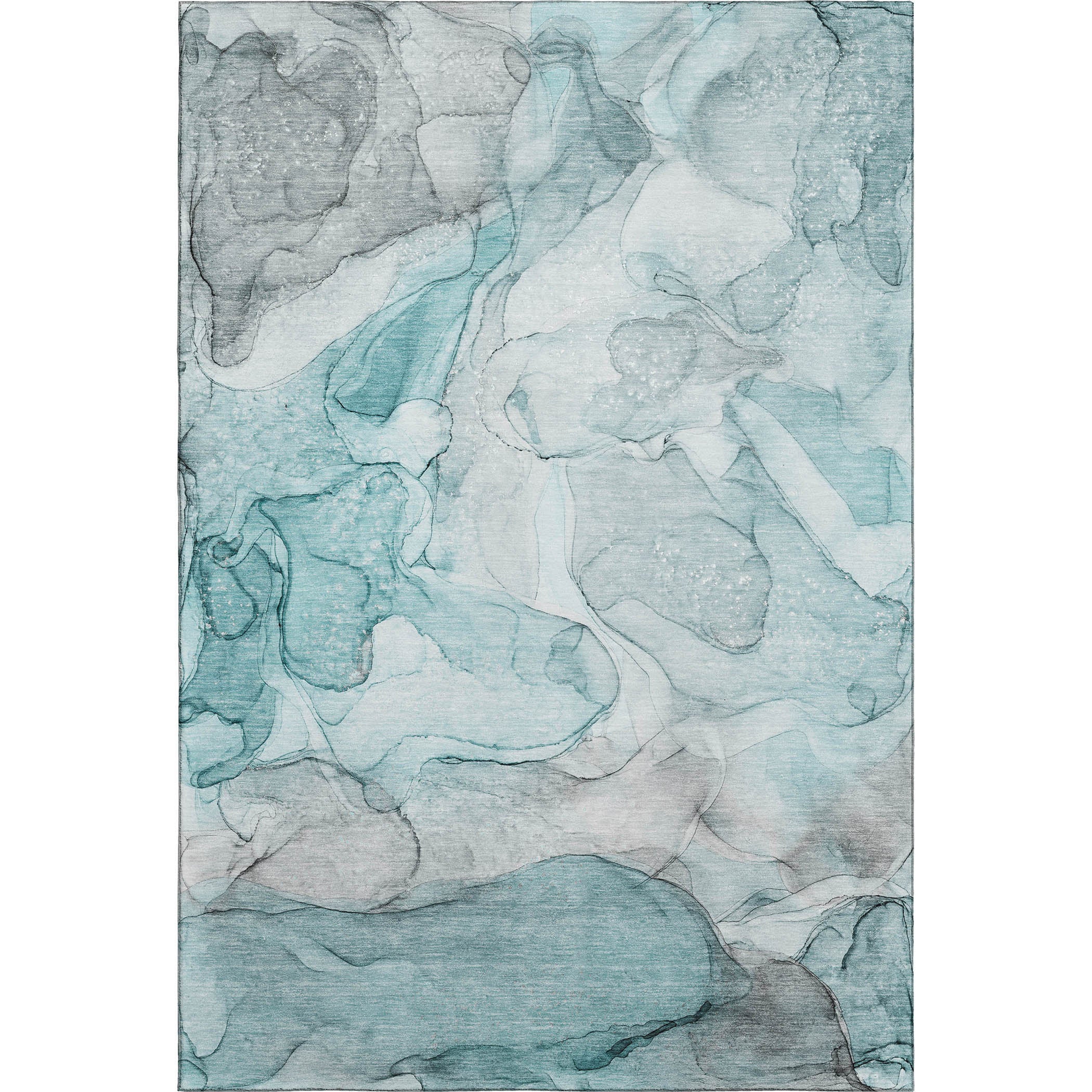 Jaipur Machine Washable Transitional Teal Rug 2'6" x 3'10" #shape_Rectangle