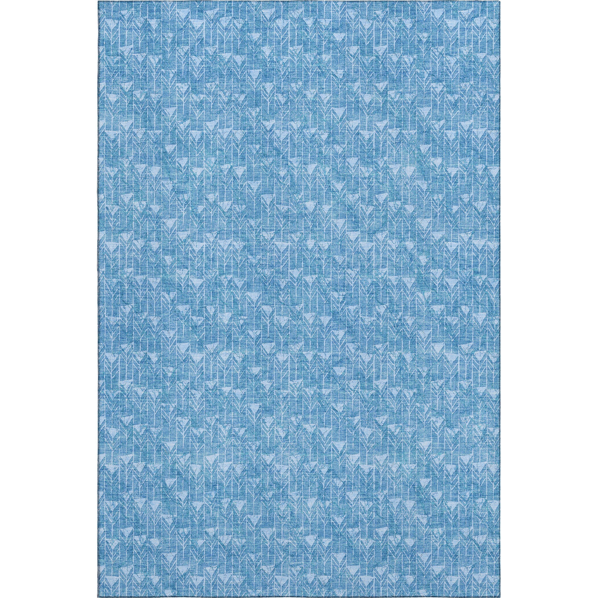 Hoi An Machine Washable Transitional Blue Rug 2'6" x 3'10" #shape_Rectangle