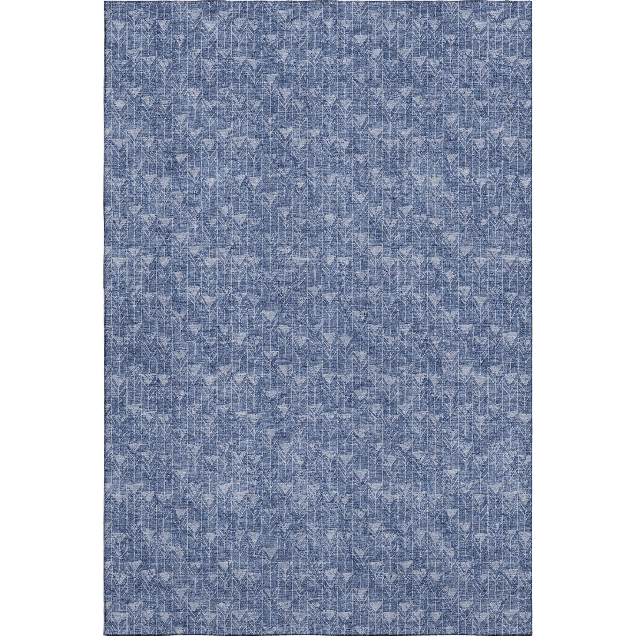 Hoi An Machine Washable Transitional Navy Blue Rug 2'6" x 3'10" #shape_Rectangle