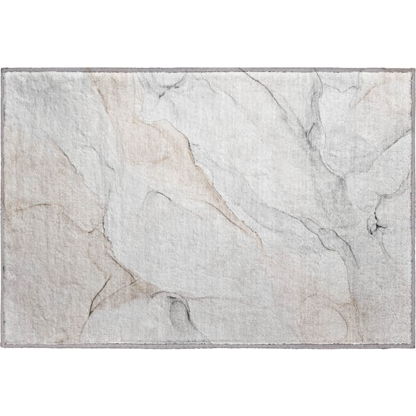 Porto Machine Washable Transitional Ivory Rug 1'8" x 2'6"
