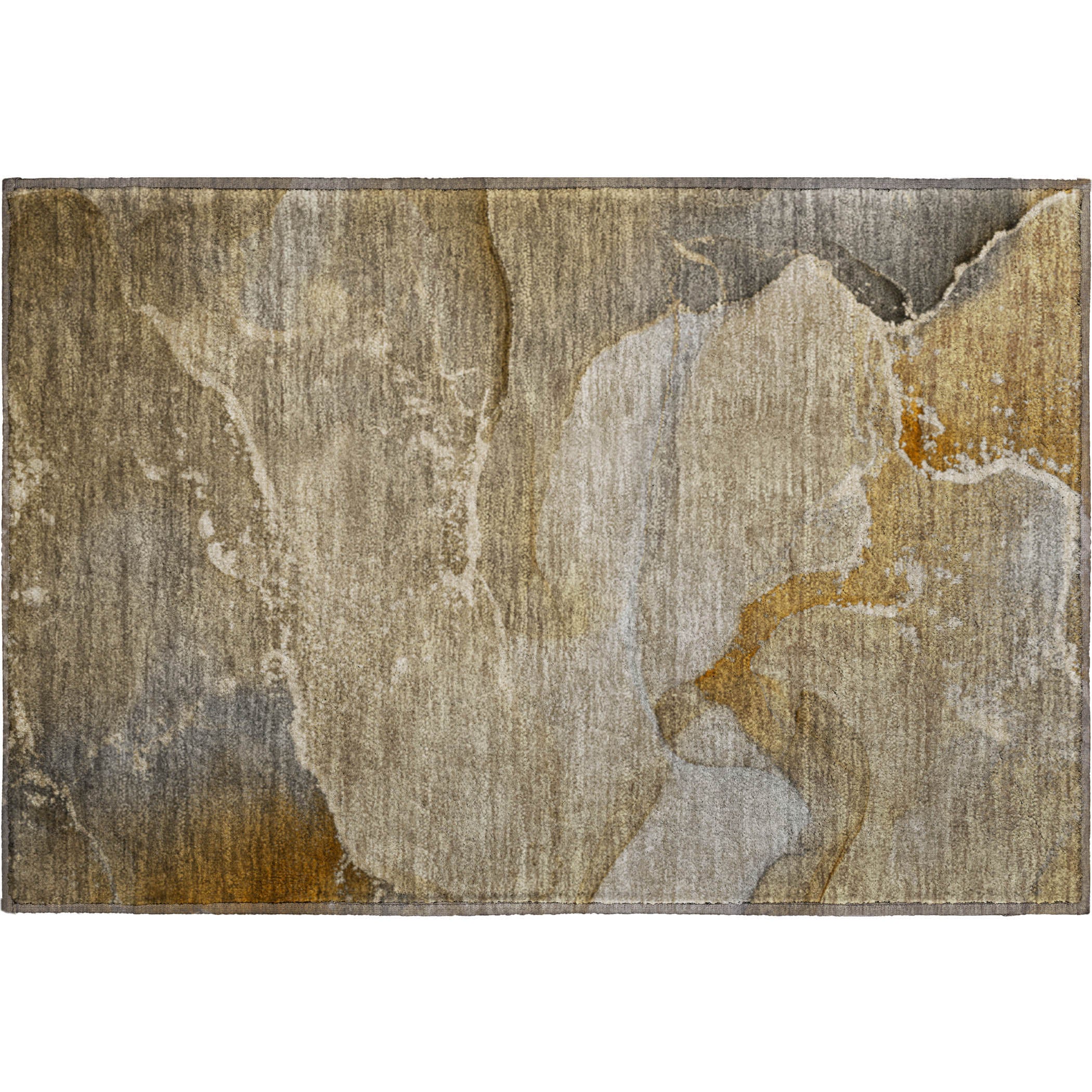 Bruges Machine Washable Transitional Brown Rug 1'8" x 2'6" #shape_Rectangle
