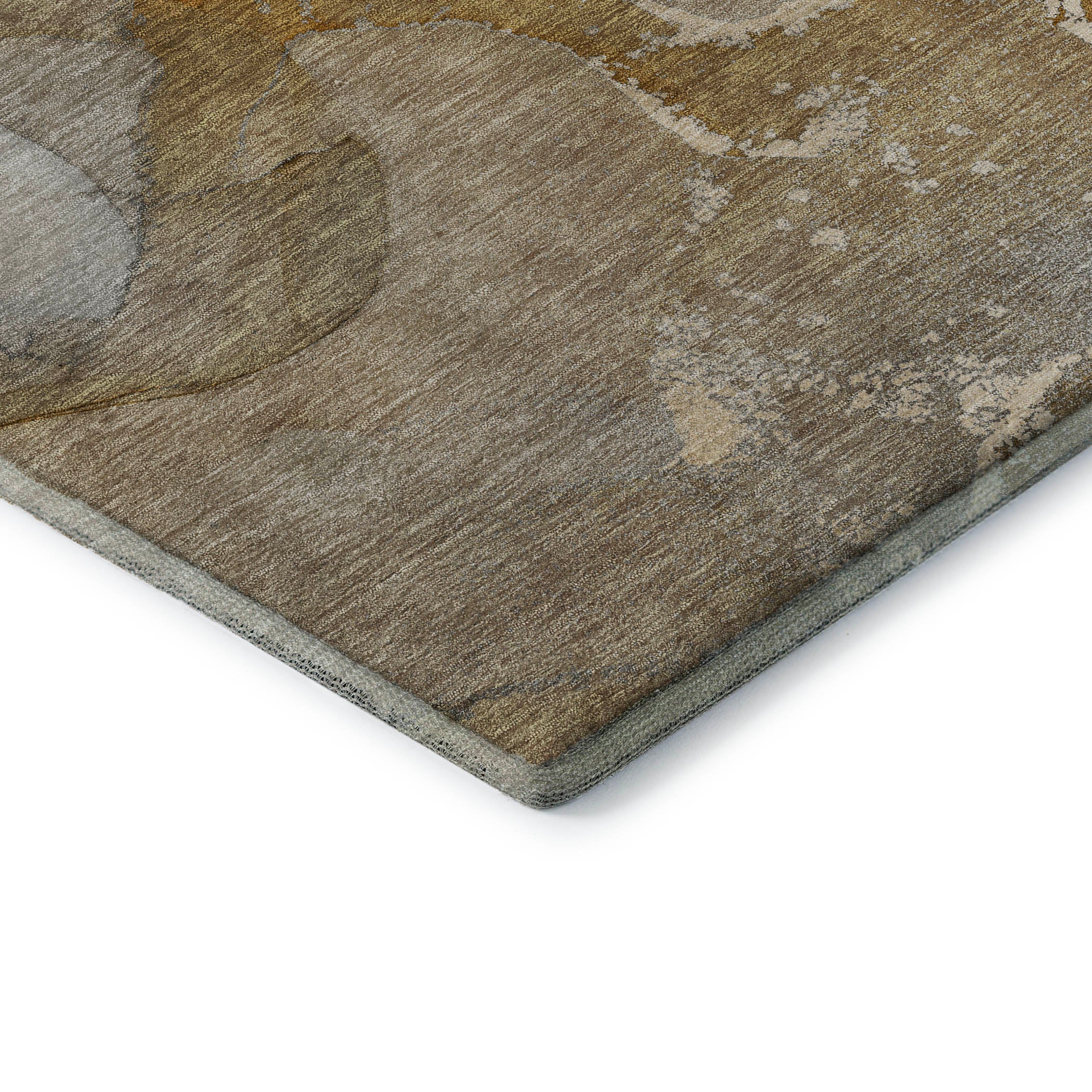 Bruges Machine Washable Transitional Brown Rug 1'8" x 2'6" #shape_Rectangle