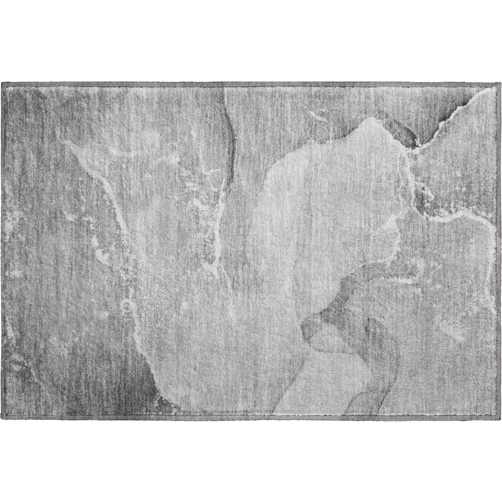 Bruges Machine Washable Transitional Gray Rug 1'8" x 2'6" #shape_Rectangle