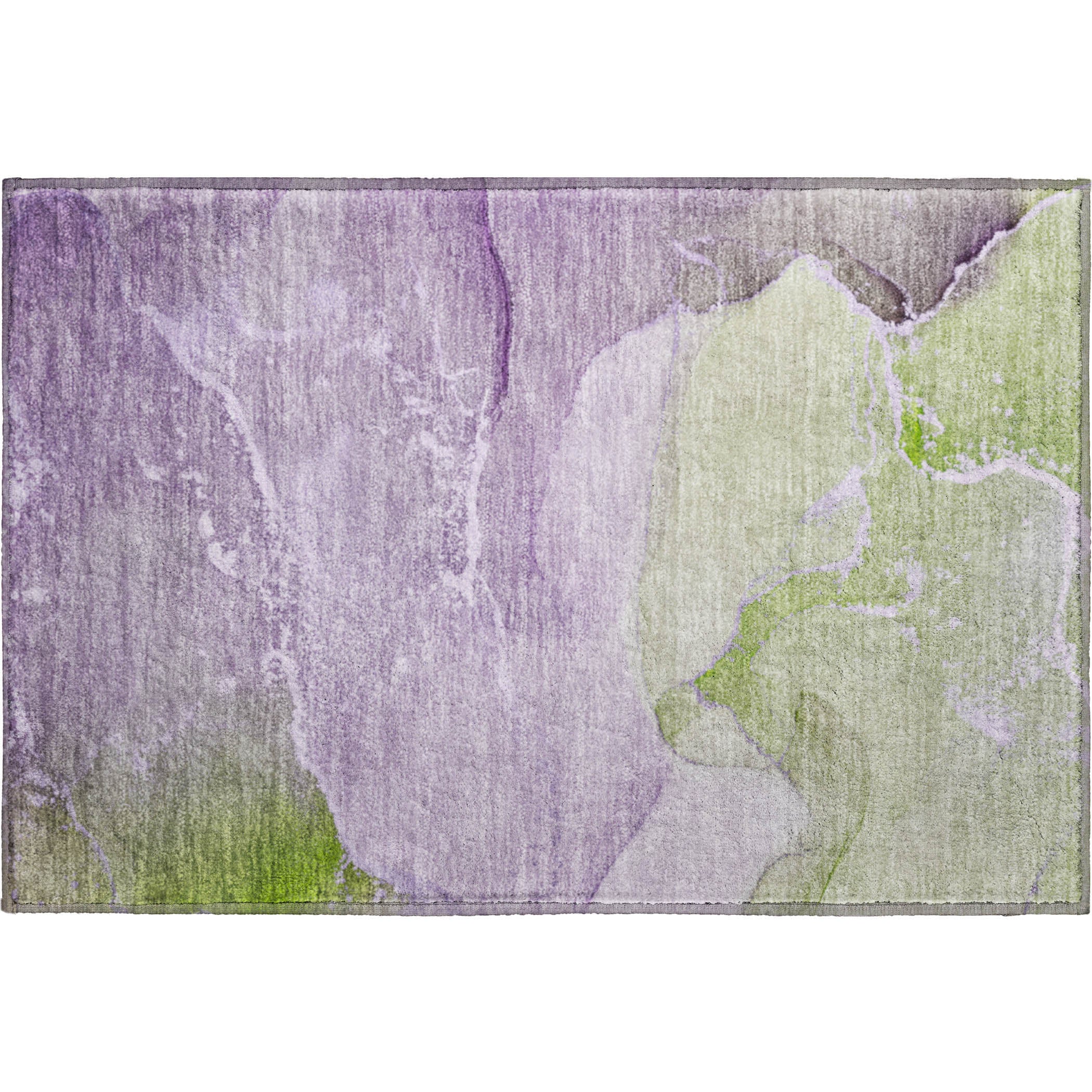 Bruges Machine Washable Transitional Purple Rug 1'8" x 2'6" #shape_Rectangle