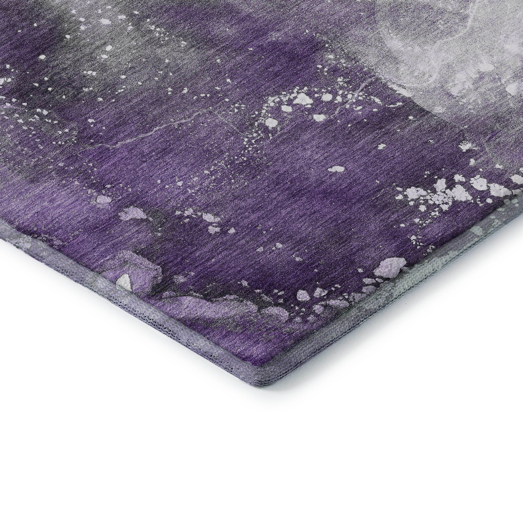 Vienna Machine Washable Transitional Purple Rug 1'8" x 2'6" #shape_Rectangle