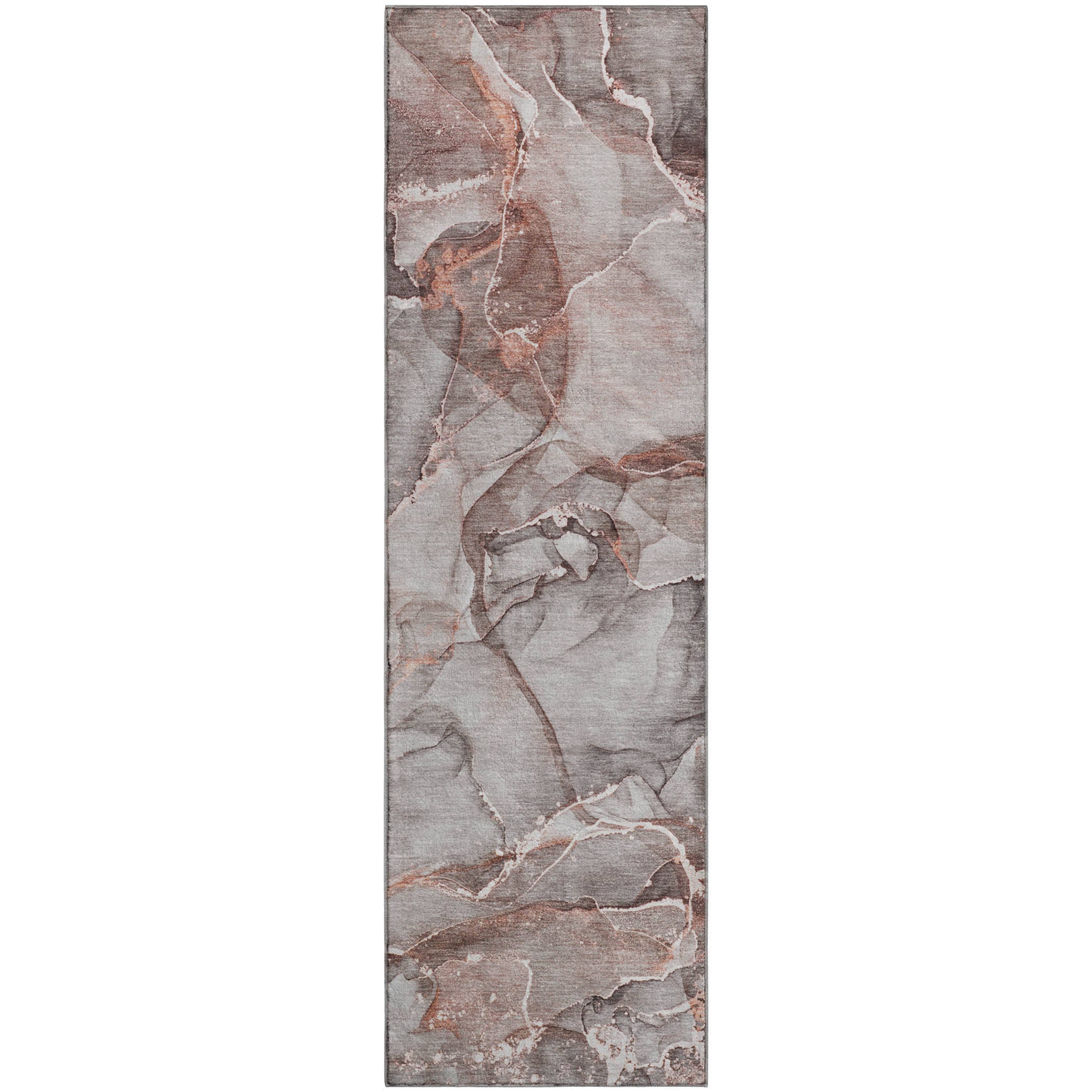 Sintra Machine Washable Transitional Gray Rug 2'3" x 7'6" #shape_Runner