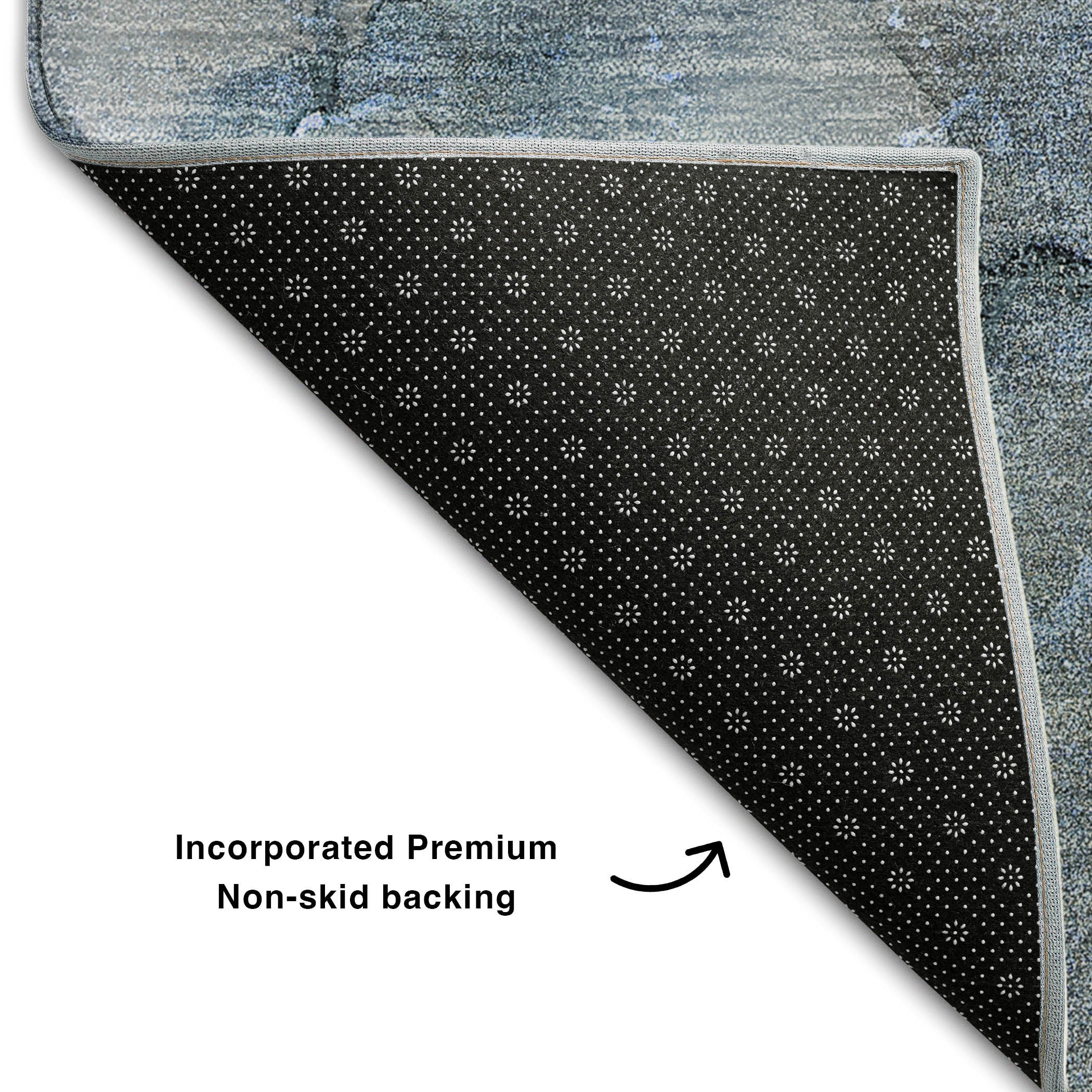 Marrakech Machine Washable Transitional Blue Rug 1'8" x 2'6" #shape_Rectangle