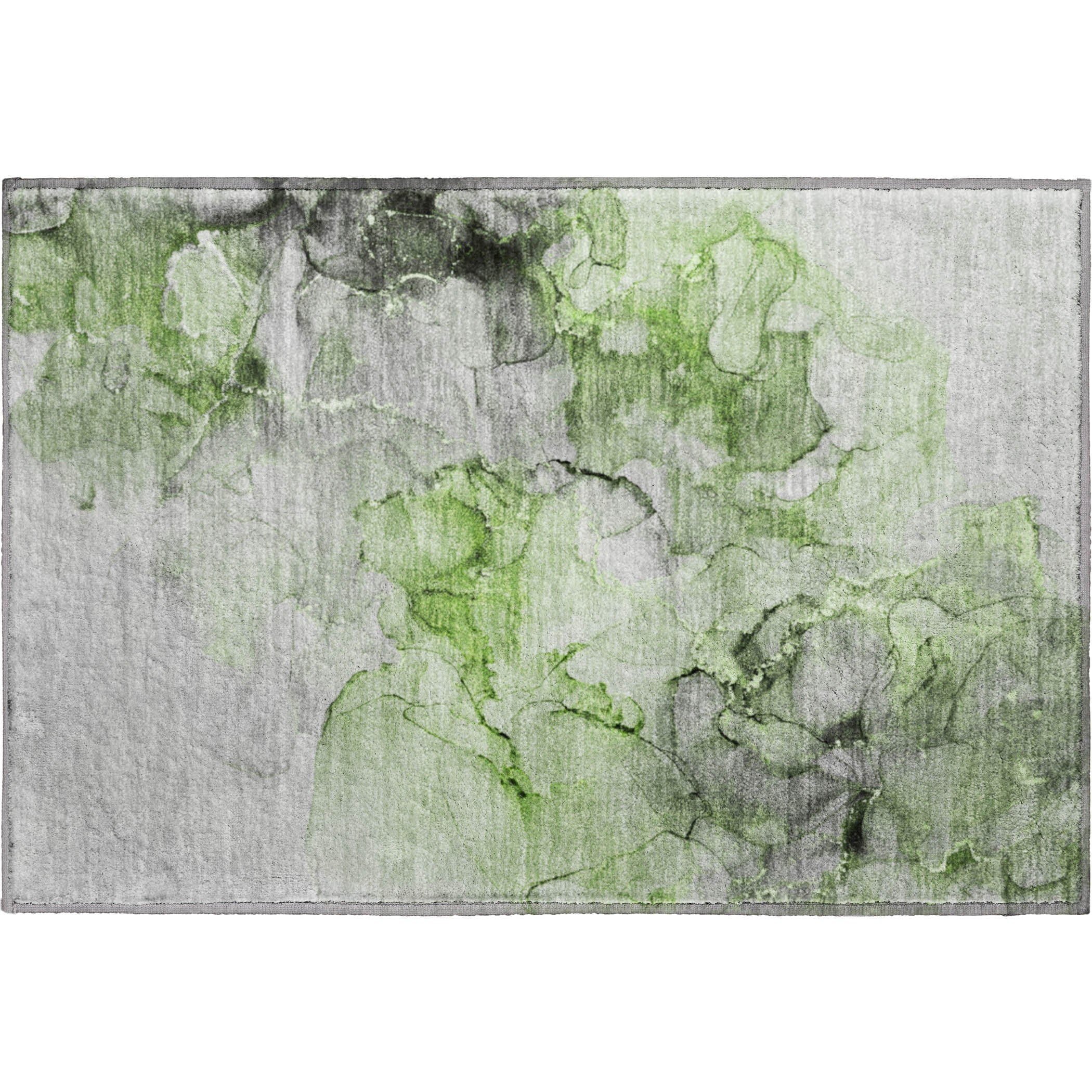 Marrakech Machine Washable Transitional Green Rug 1'8" x 2'6" #shape_Rectangle