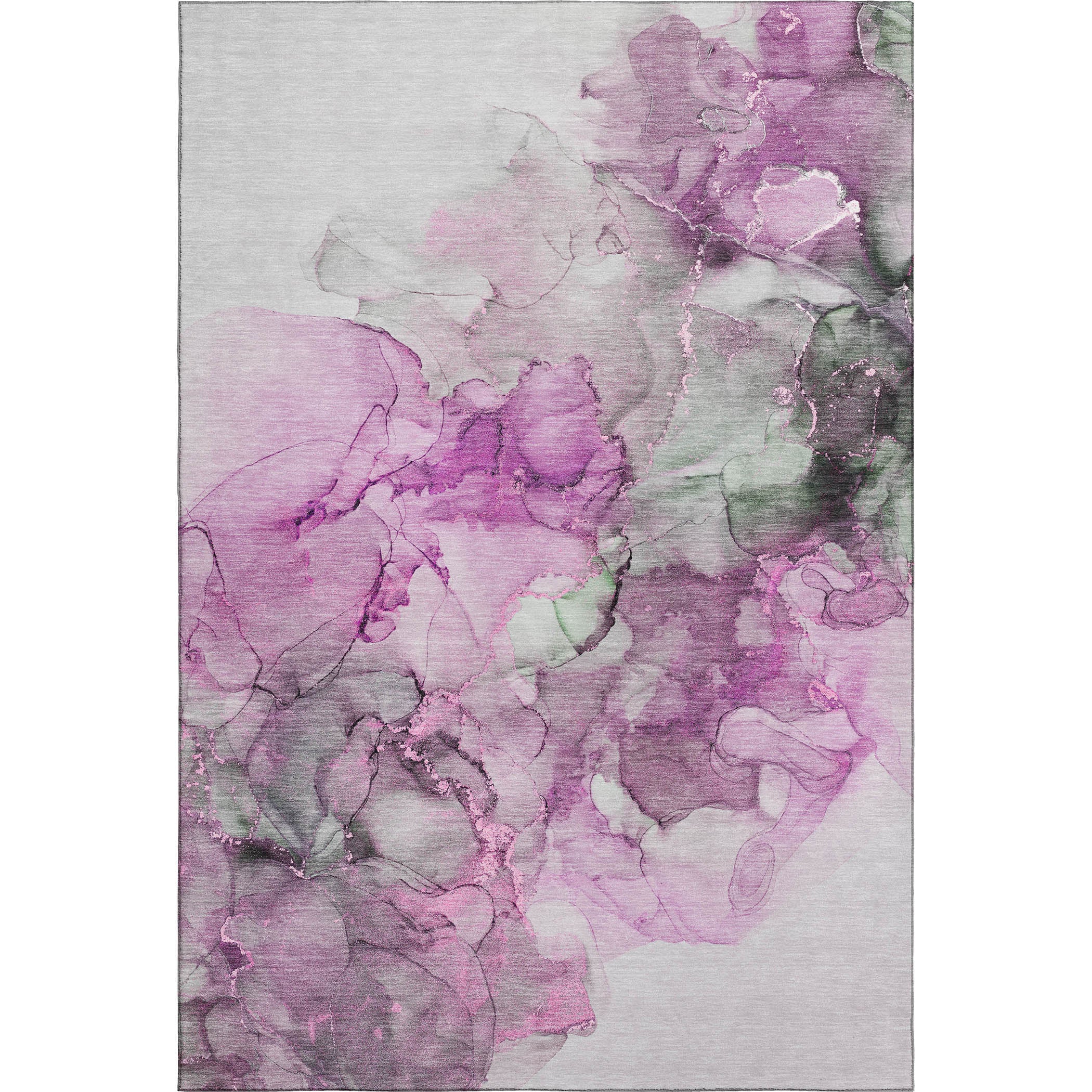 Marrakech Machine Washable Transitional Pink Rug 2'6" x 3'10" #shape_Rectangle