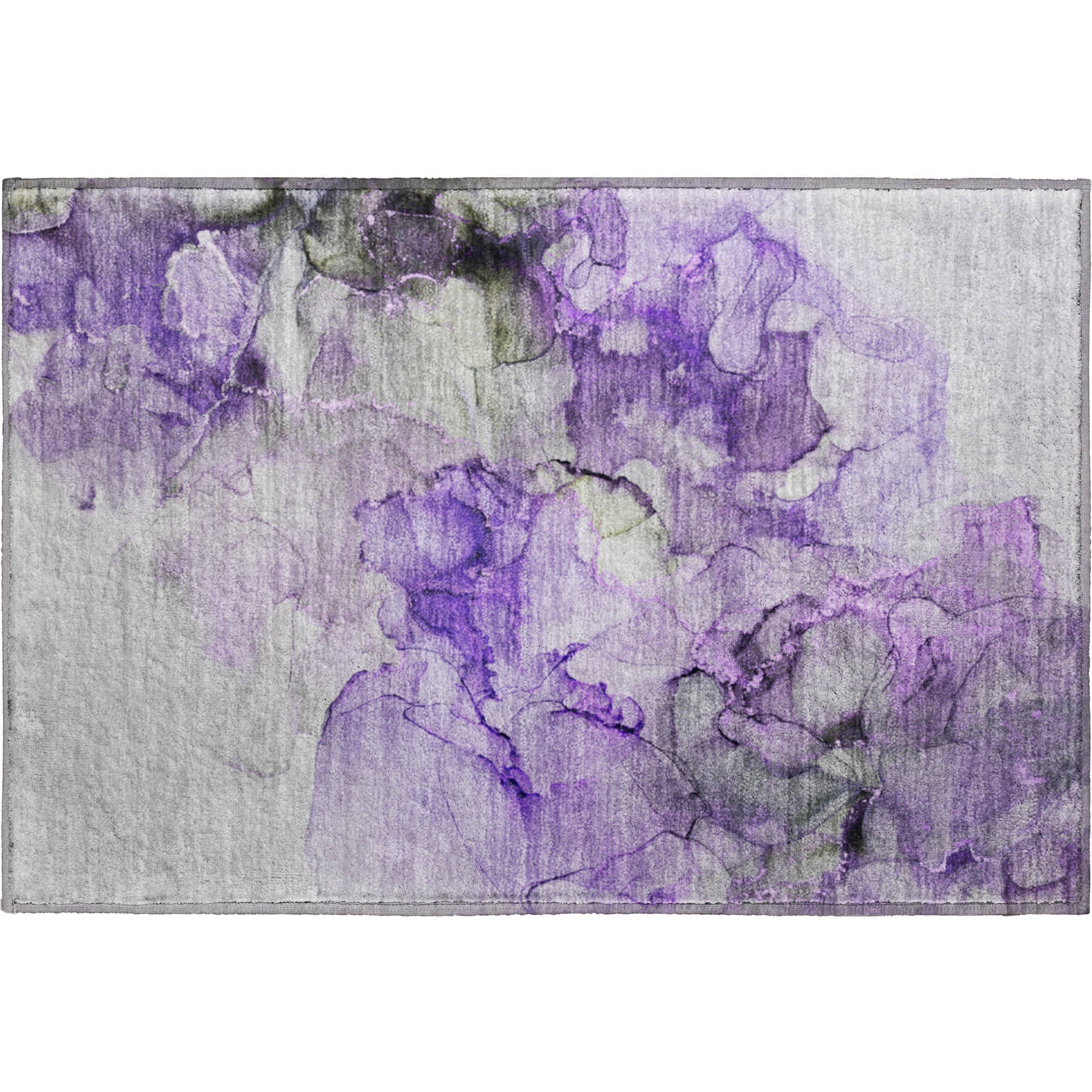 Marrakech Machine Washable Transitional Purple Rug 1'8" x 2'6" #shape_Rectangle