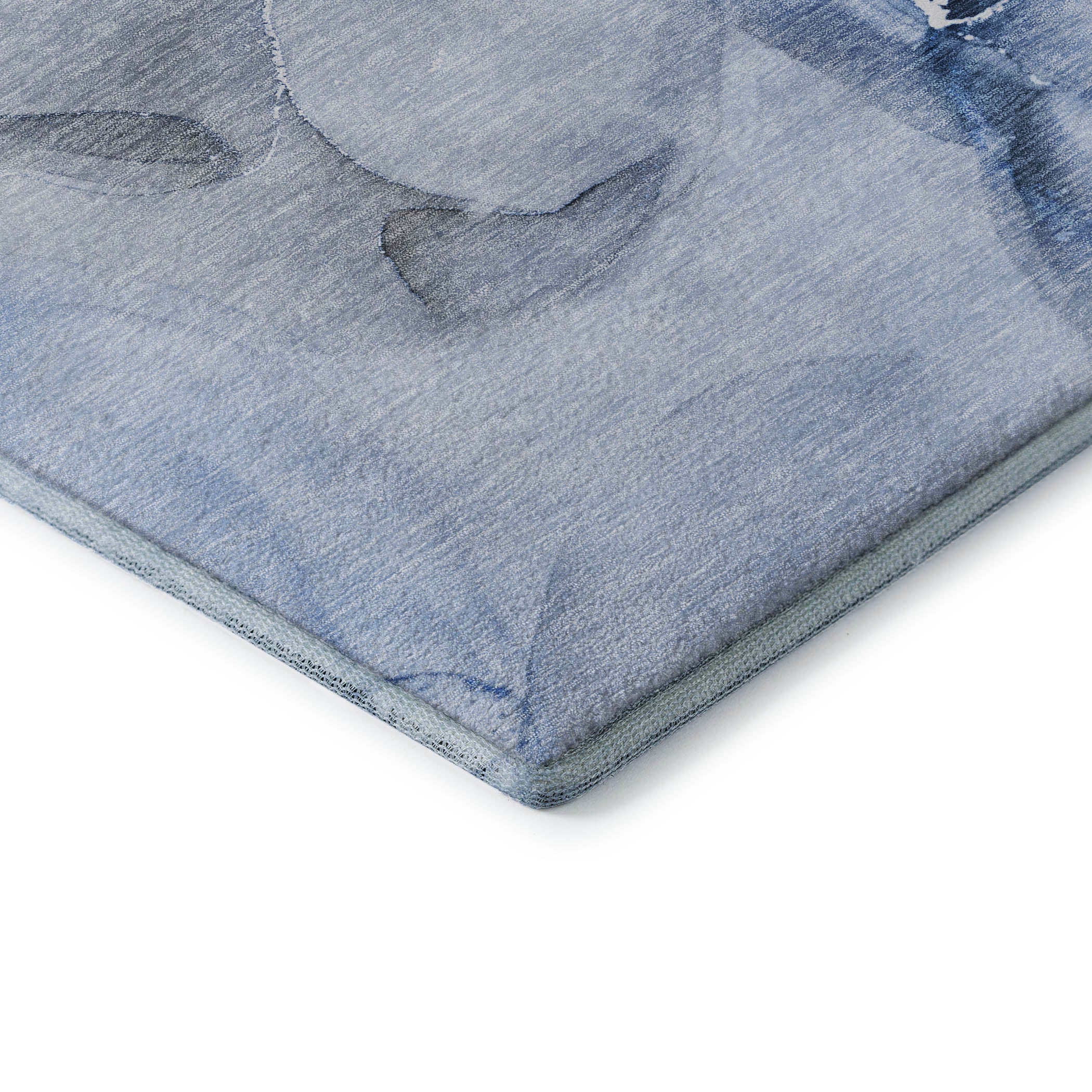 Budapest Machine Washable Transitional Blue Rug 1'8" x 2'6" #shape_Rectangle