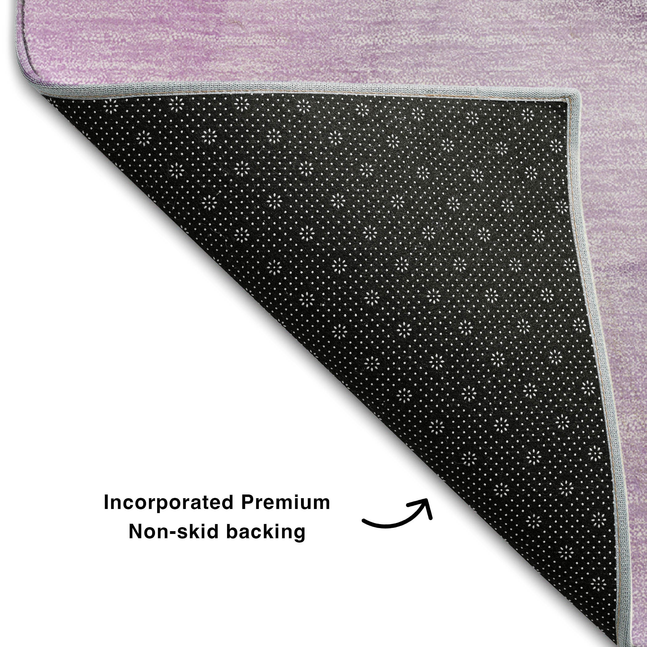 Budapest Machine Washable Transitional Purple Rug 1'8" x 2'6" #shape_Rectangle