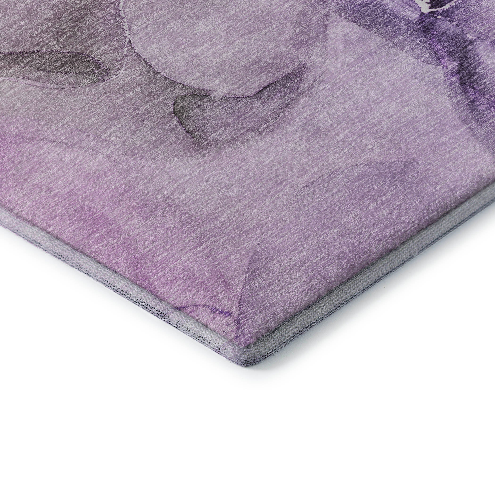 Budapest Machine Washable Transitional Purple Rug 1'8" x 2'6" #shape_Rectangle
